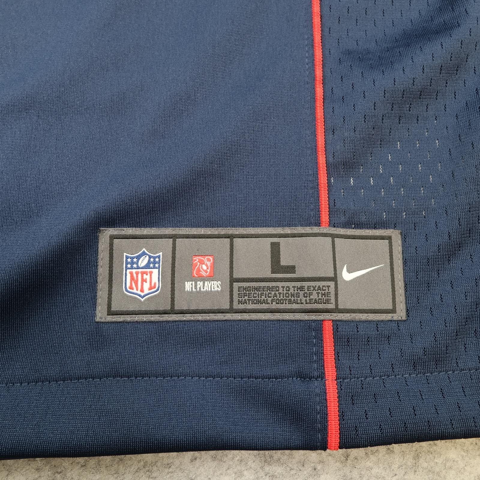 New England Patriots Football Jersey Mens Large Blue Home NFL Nike Brady 12 photo 3