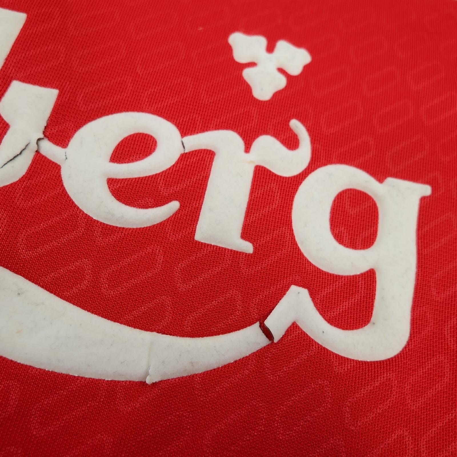 Vintage Liverpool Shirt Mens Large Red Home 2004 2006 Reebok Carlsberg Signed photo 9