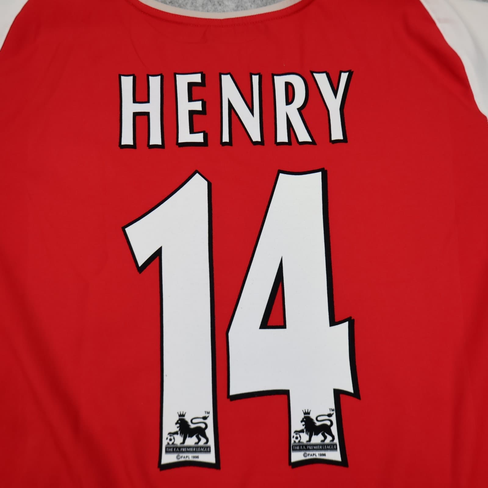 Arsenal Shirt Extra Large Red Home 2000 2004 Henry Invincibles Soccer Jersey photo 4