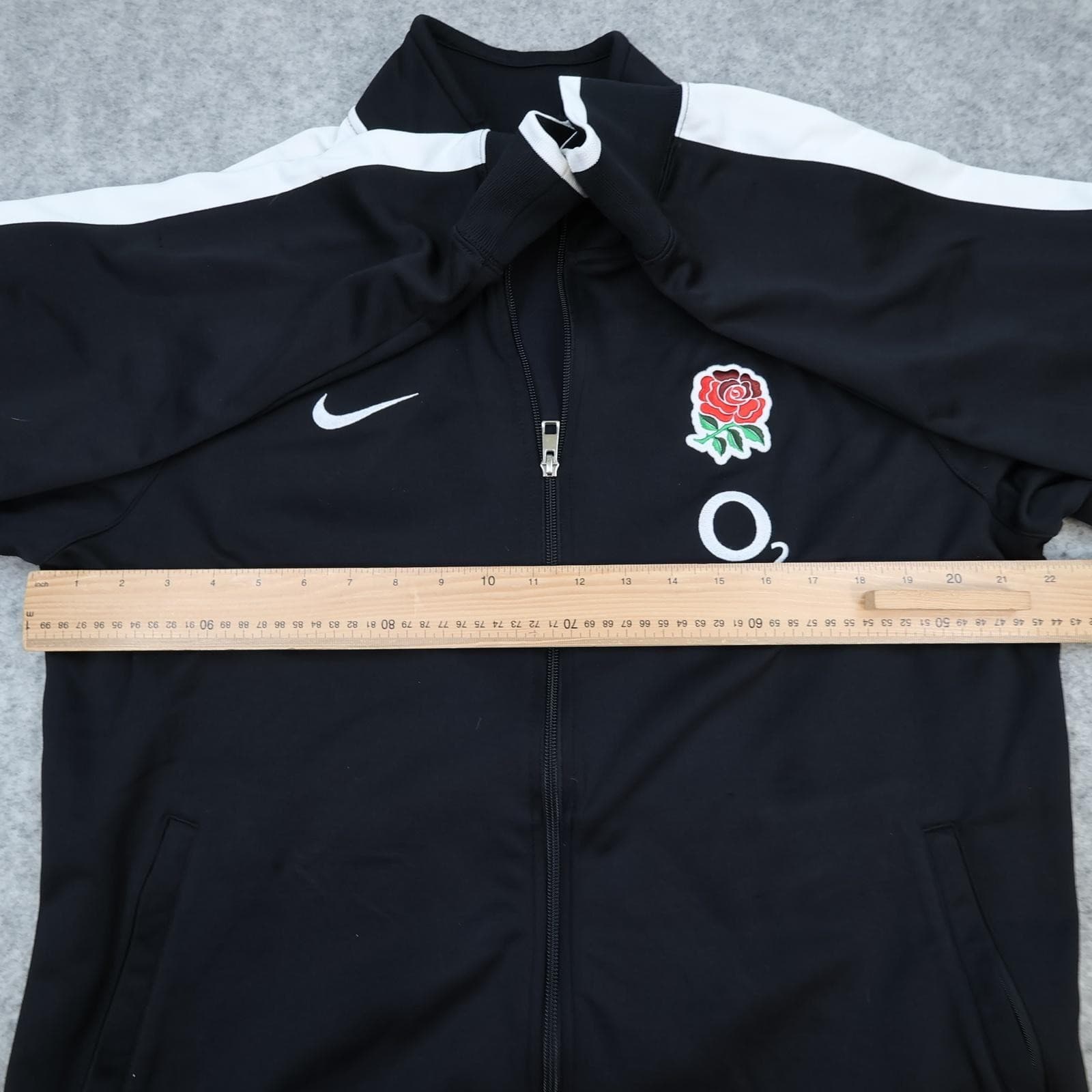 England Rugby Tracksuit Jacket Mens Large Black Rugby Union Nike O2 Top photo 7