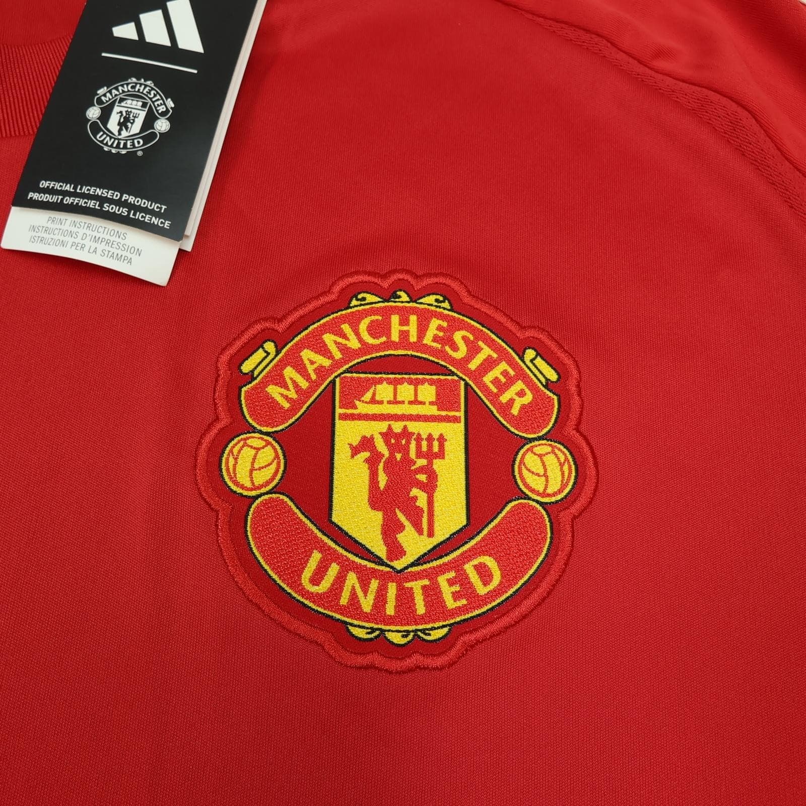 Manchester United Shirt Mens 2XL Red 2024 2025 Adidas Snapdragon DXC Jersey photo 4