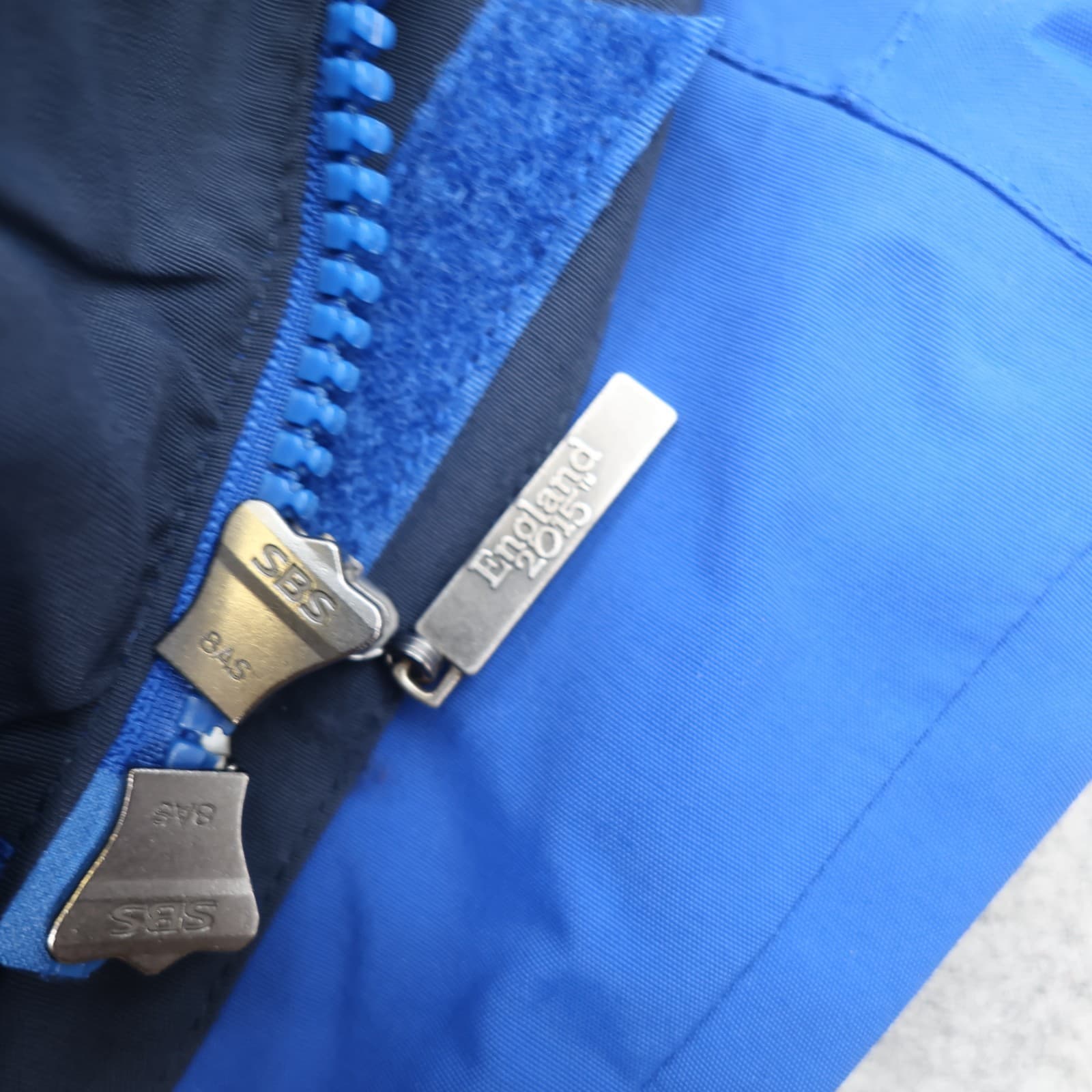 Vintage England Rugby Jacket Large Blue Rain Coat Waterproof Musto 2015 photo 12