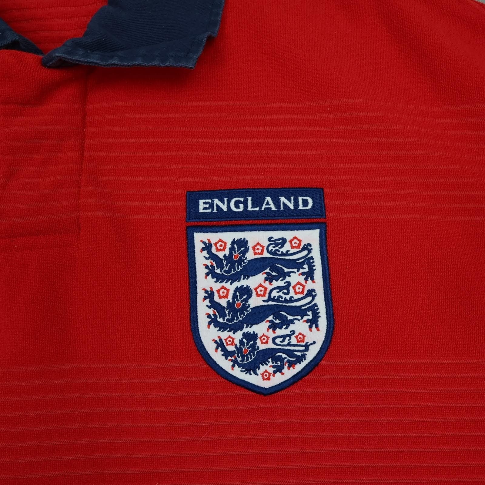 England Away Shirt Mens Large Red 1999 20001 Umbro Soccer Jersey photo 3