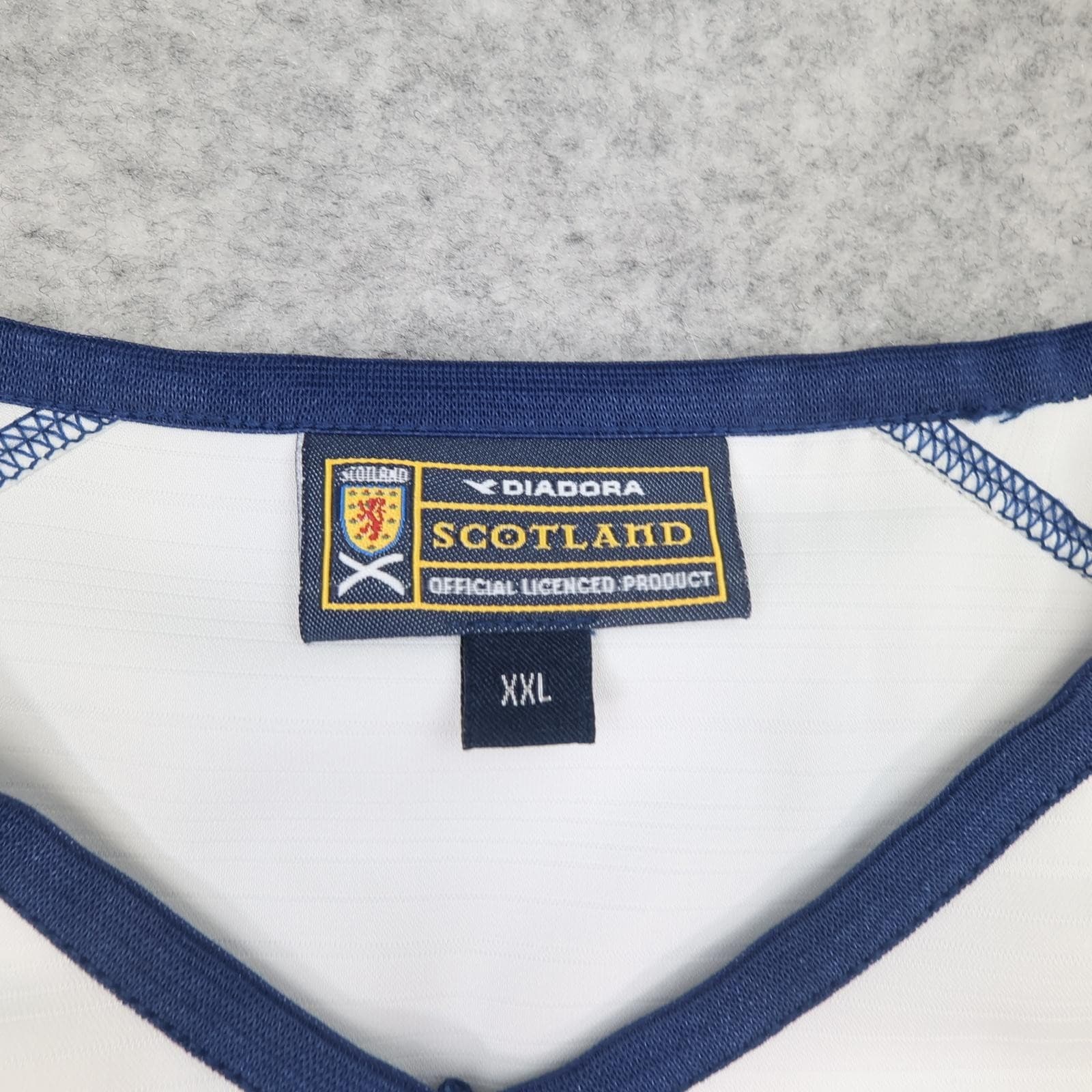 Vintage Scotland Away Shirt Mens 2XL White Football Diadora Jersey 2003 2005 photo 5