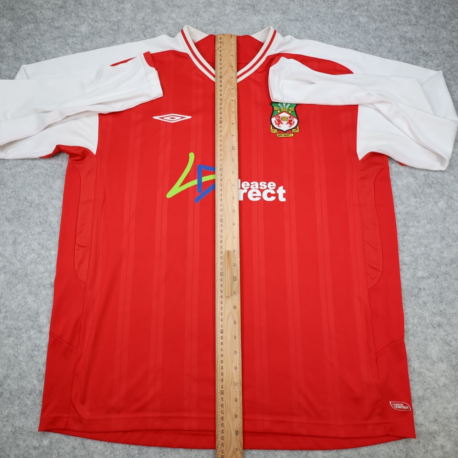 Wrexham Football Shirt 2XL Red Home Kit 2009 2010 Umbro Soccer Jersey XXL photo 15