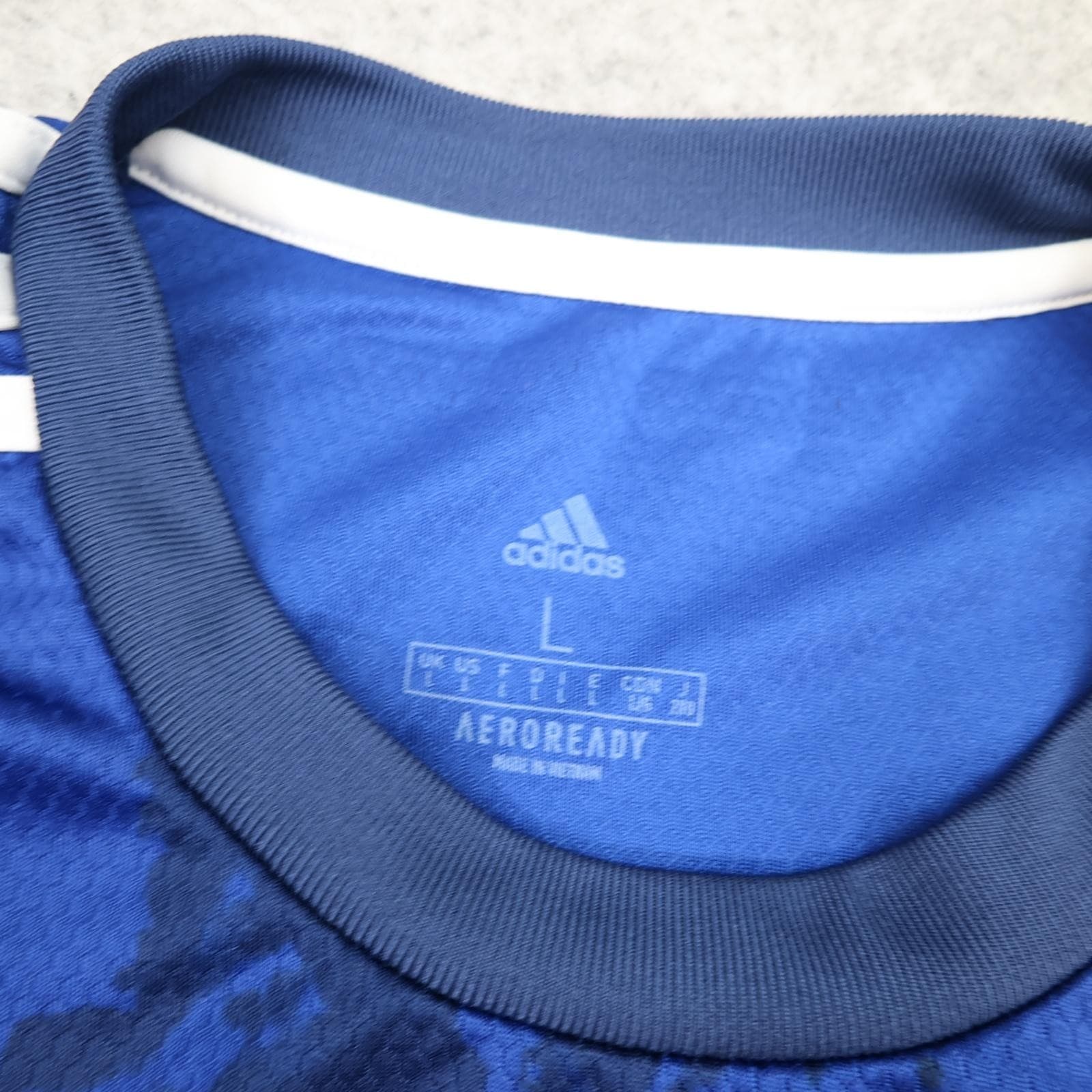 Leeds United Shirt Mens Large Blue 2021 2022 Football Adidas Soccer Jersey photo 6