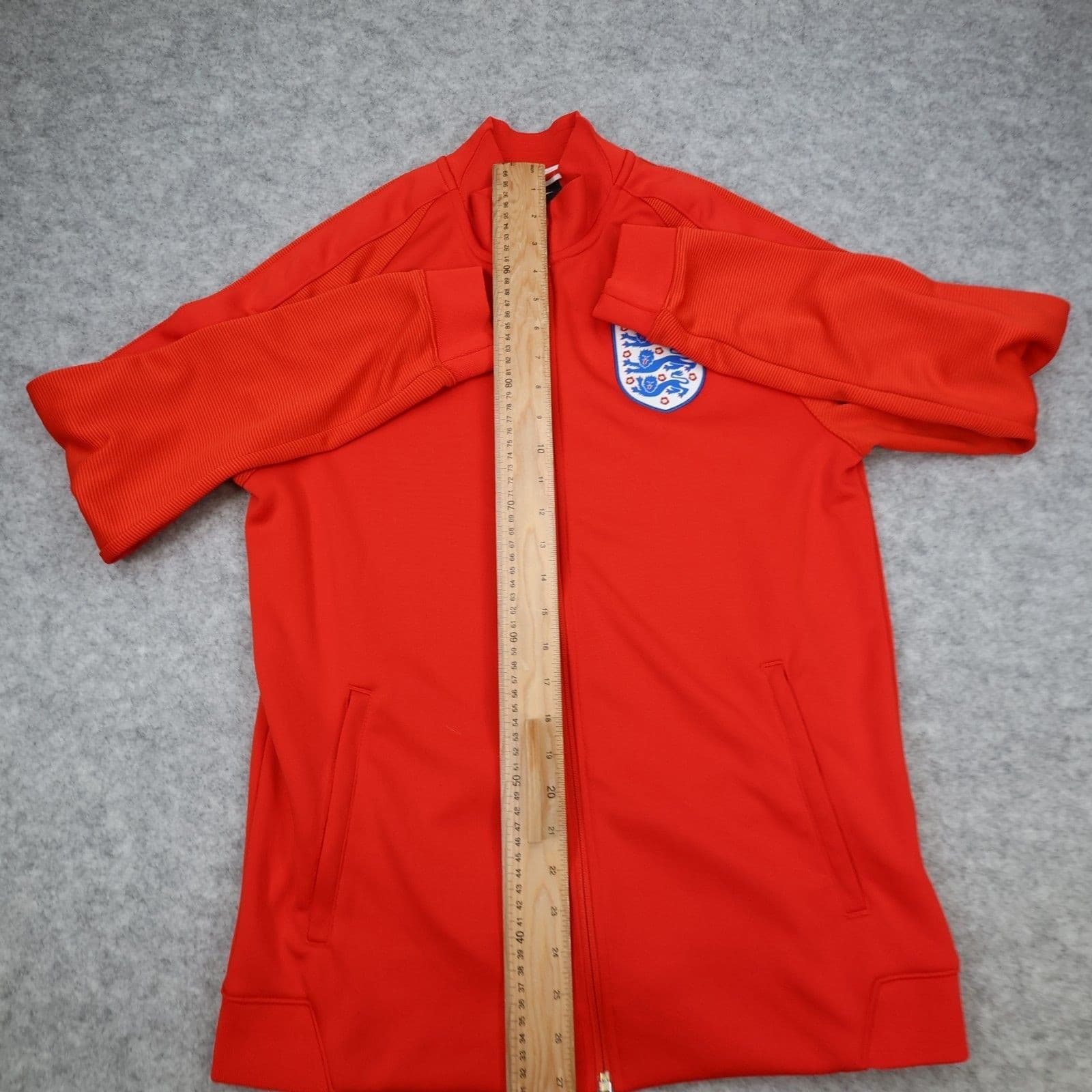 England Football Track Jacket Large Red Tracksuit Training Jacket 2016 2017 photo 12