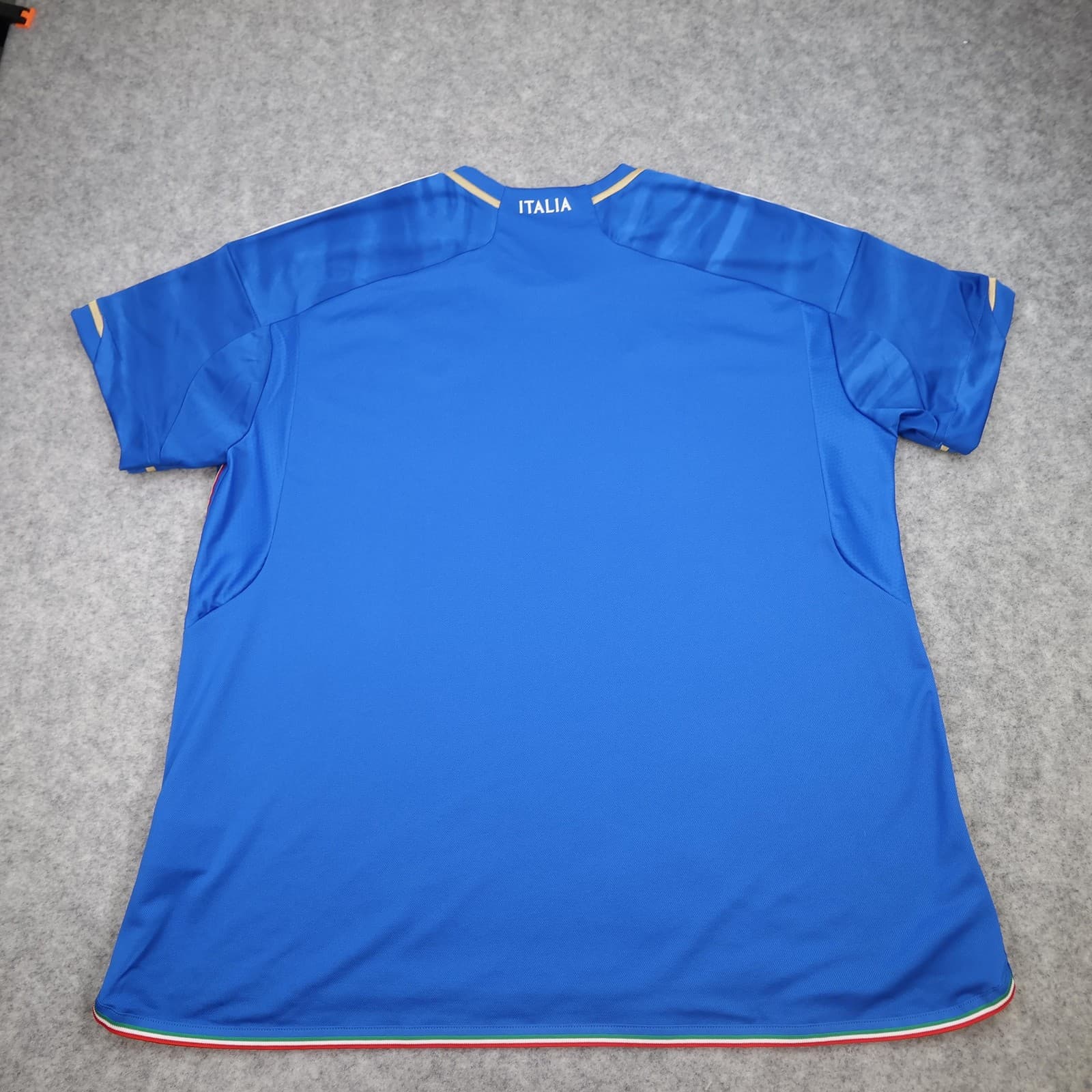 Italy Home Shirt Mens 2XL Blue Football Adidas AEROREADY Jersey FIGC Top photo 2
