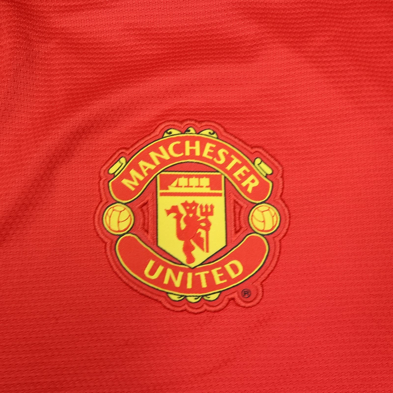 Manchester United Shirt Extra Large Red Home Kit 2013 2014 Nike Jersey Patches photo 7