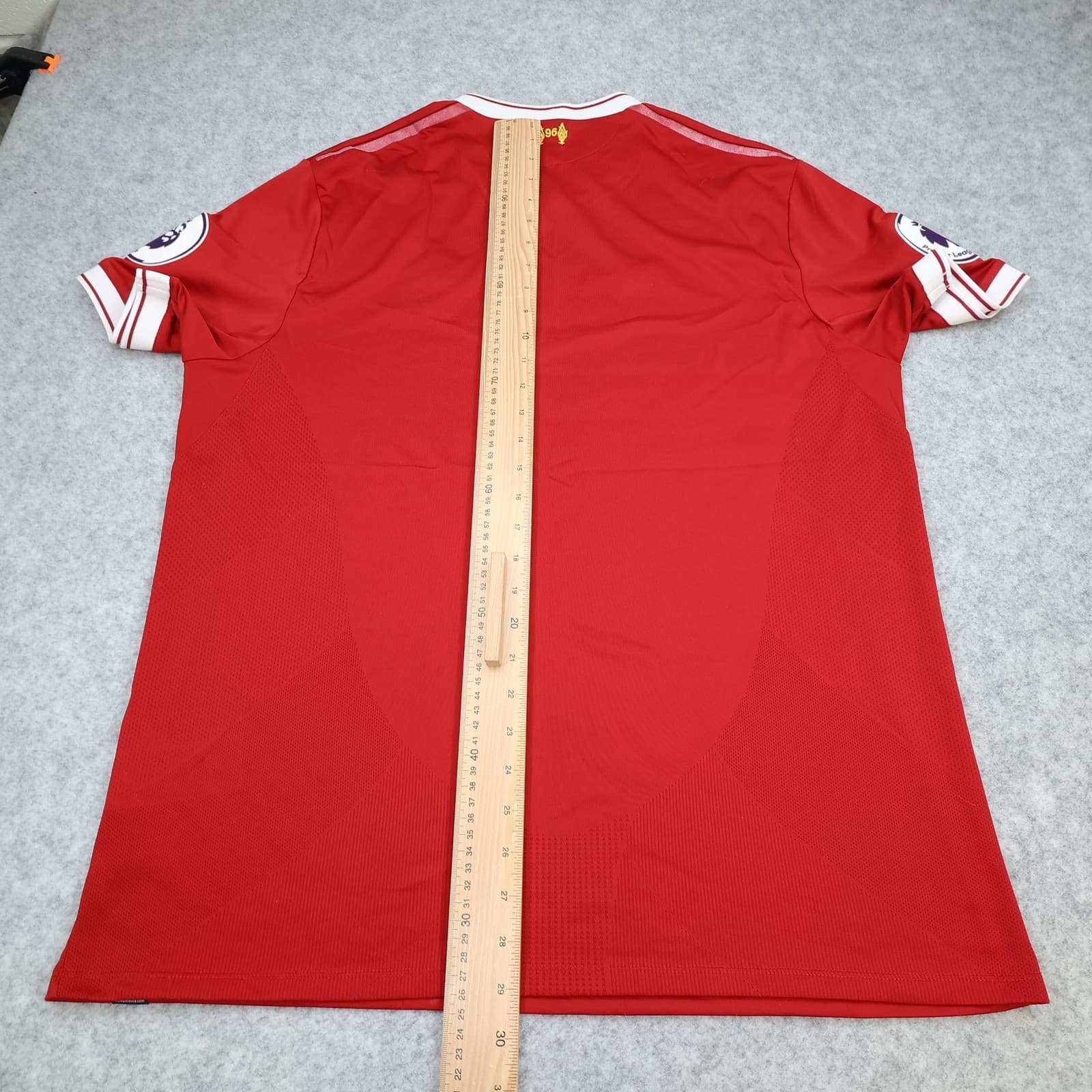 Liverpool Shirt Mens XL Red Home 2017 2018 Football New Balance Soccer Jersey photo 13