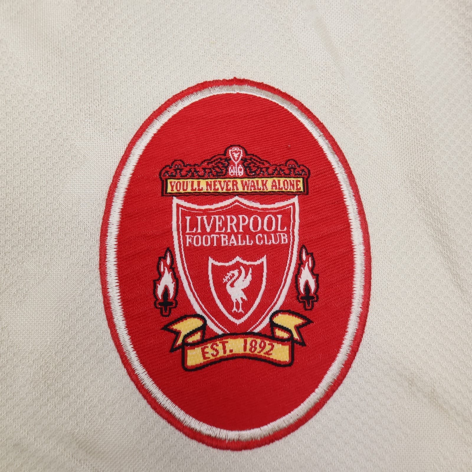 Vintage Liverpool Shirt 2XL Beige Away Kit 1996 1997 Reebok Jersey 46/48 90s photo 5