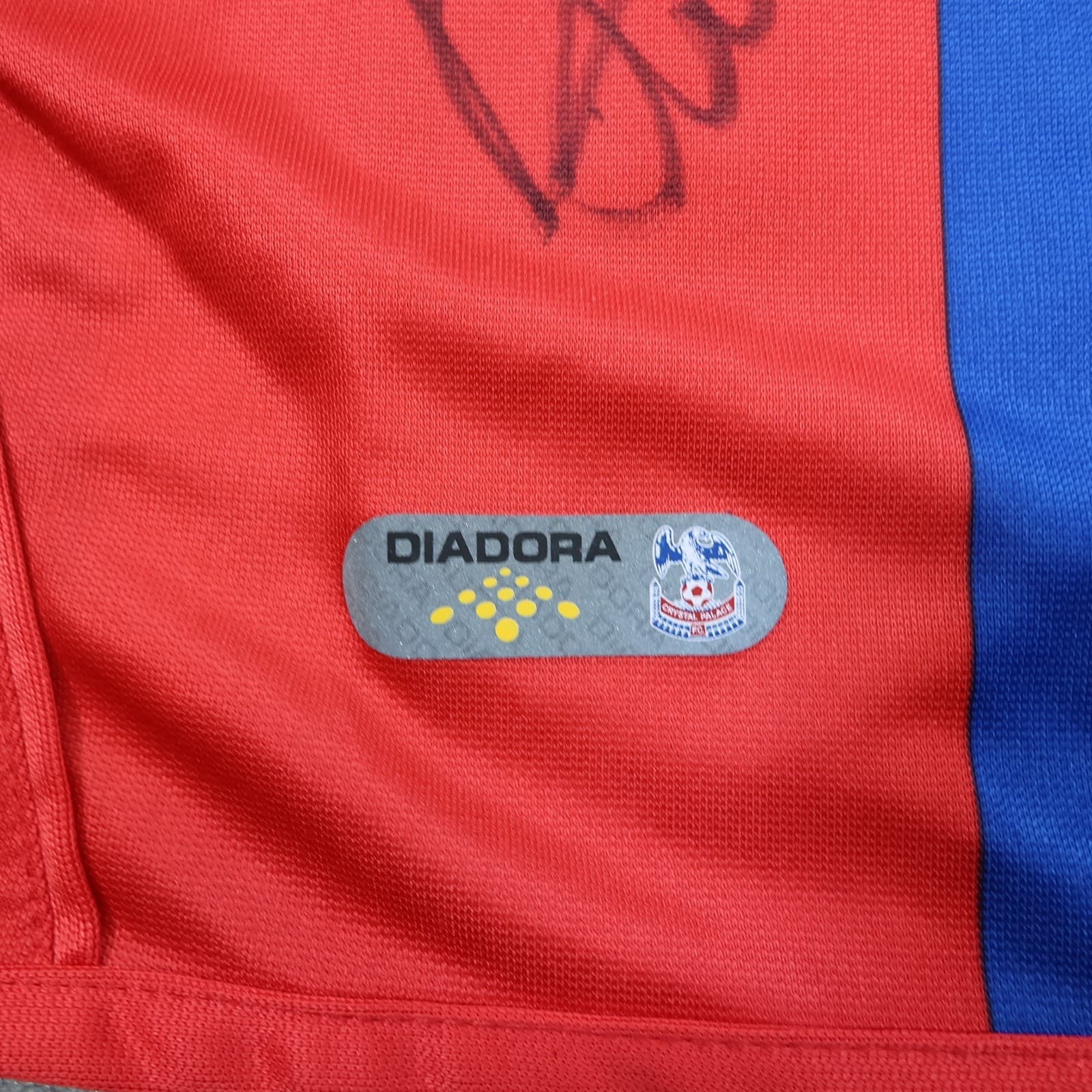 Crystal Palace Shirt Medium Home Kit 2006 2007 Squad Signed COA Included photo 7