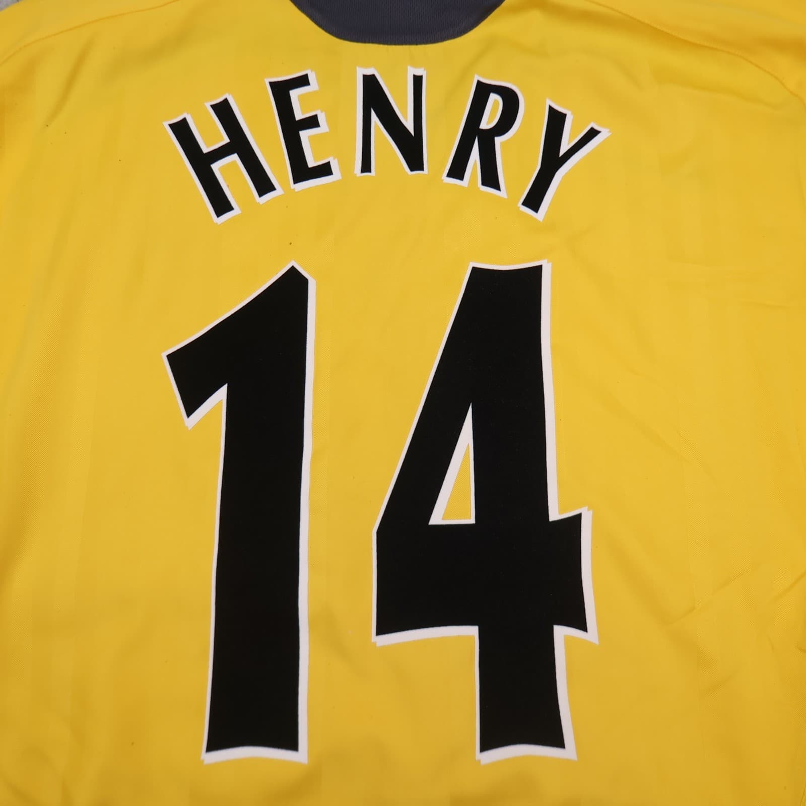 Vintage Arsenal Extra Shirt Large Yellow Away Kit 2005 2006 Nike Thierry Henry photo 4