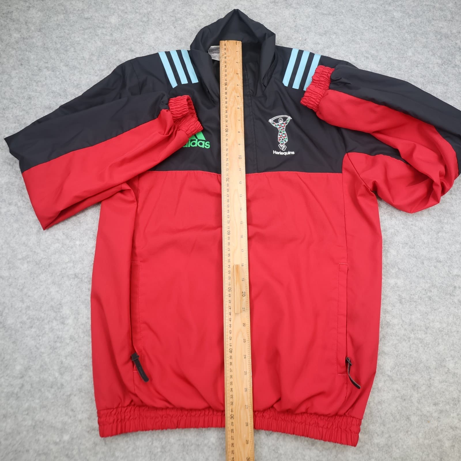 Harlequins Rugby Drill Top Small Red Kit Adidas Training Jacket 1/4 Zip Jacket photo 9