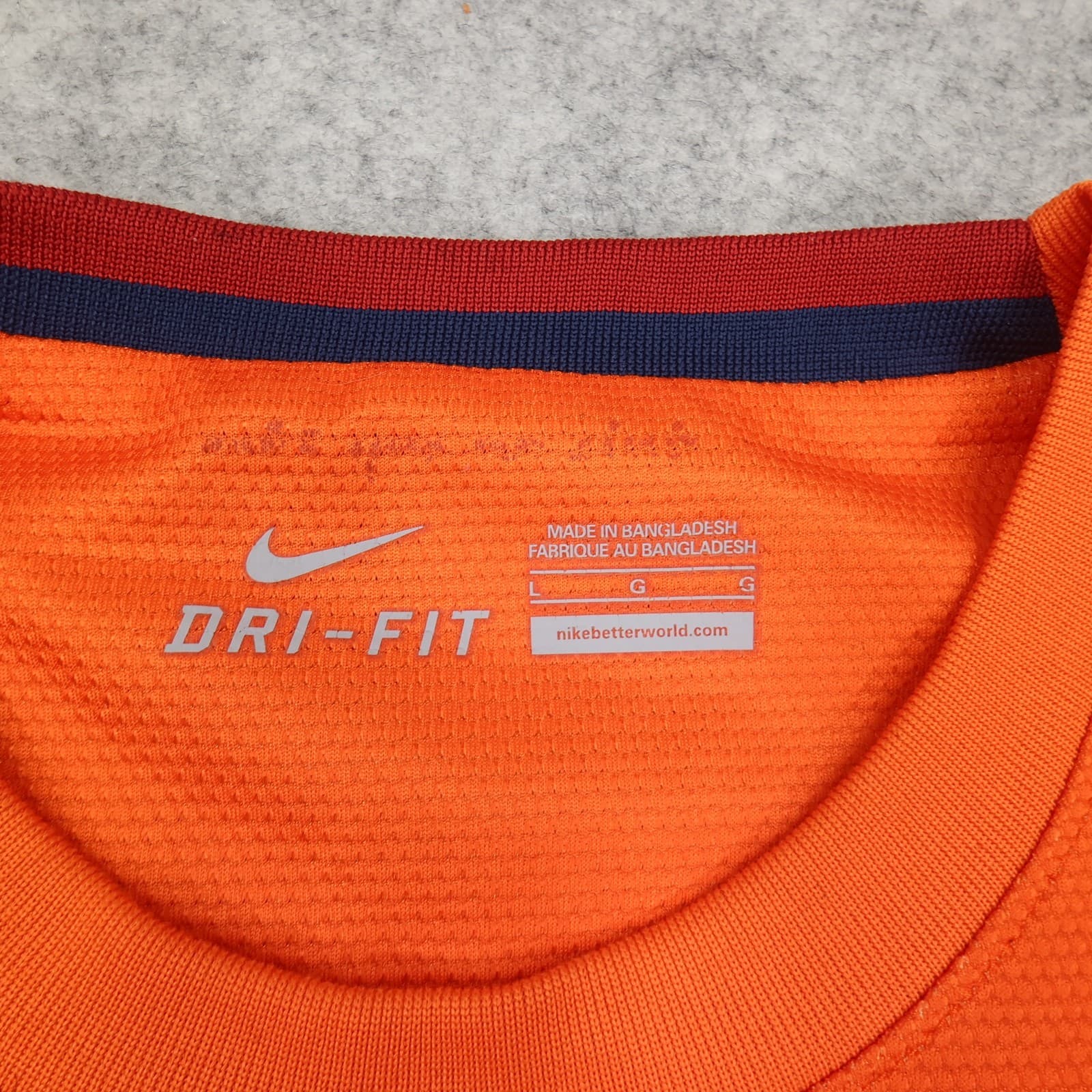 Barcelona Shirt Large Orange Away Kit 2012 2013 Nike Soccer Jersey photo 9