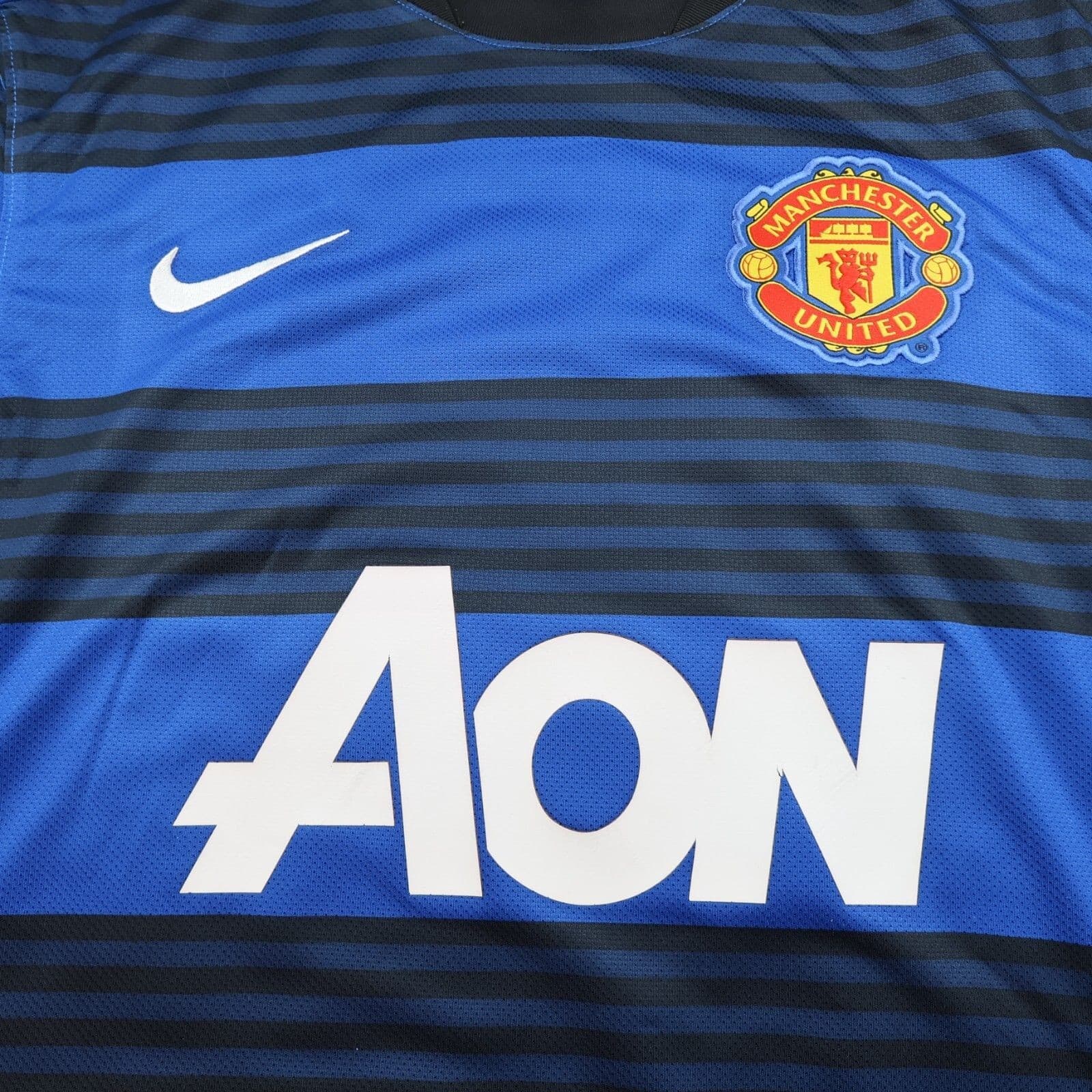 Manchester United Shirt Medium Away Blue Home Kit 2011 2012 Jersey Van Persie photo 3