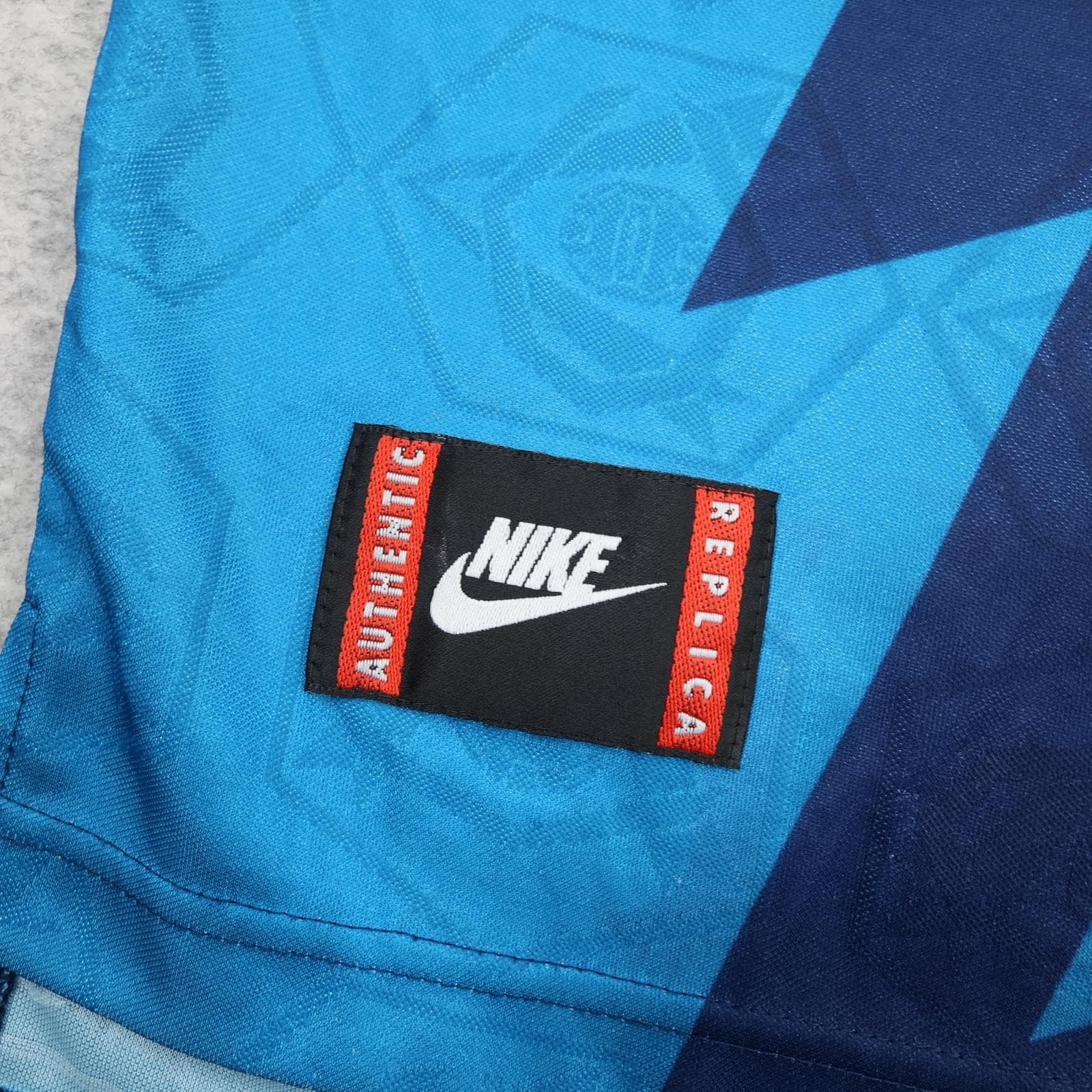 Vintage Arsenal Shirt Mens XL Blue Away 1995 1996 Football Nike JVC Jersey UK photo 3
