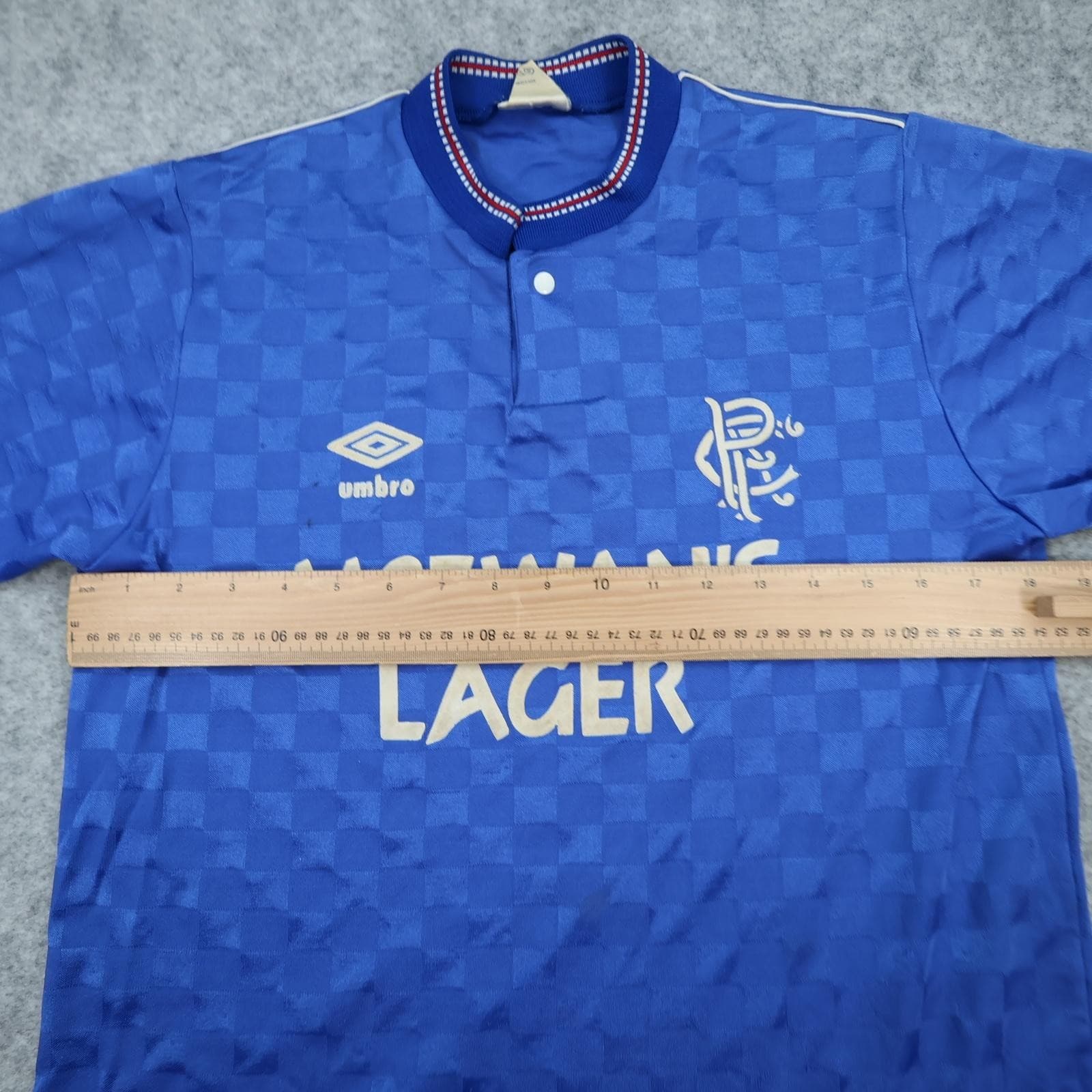 Vintage Rangers Shirt Mens Small Blue Home 1987 1990 Football Umbro McEwan's photo 9