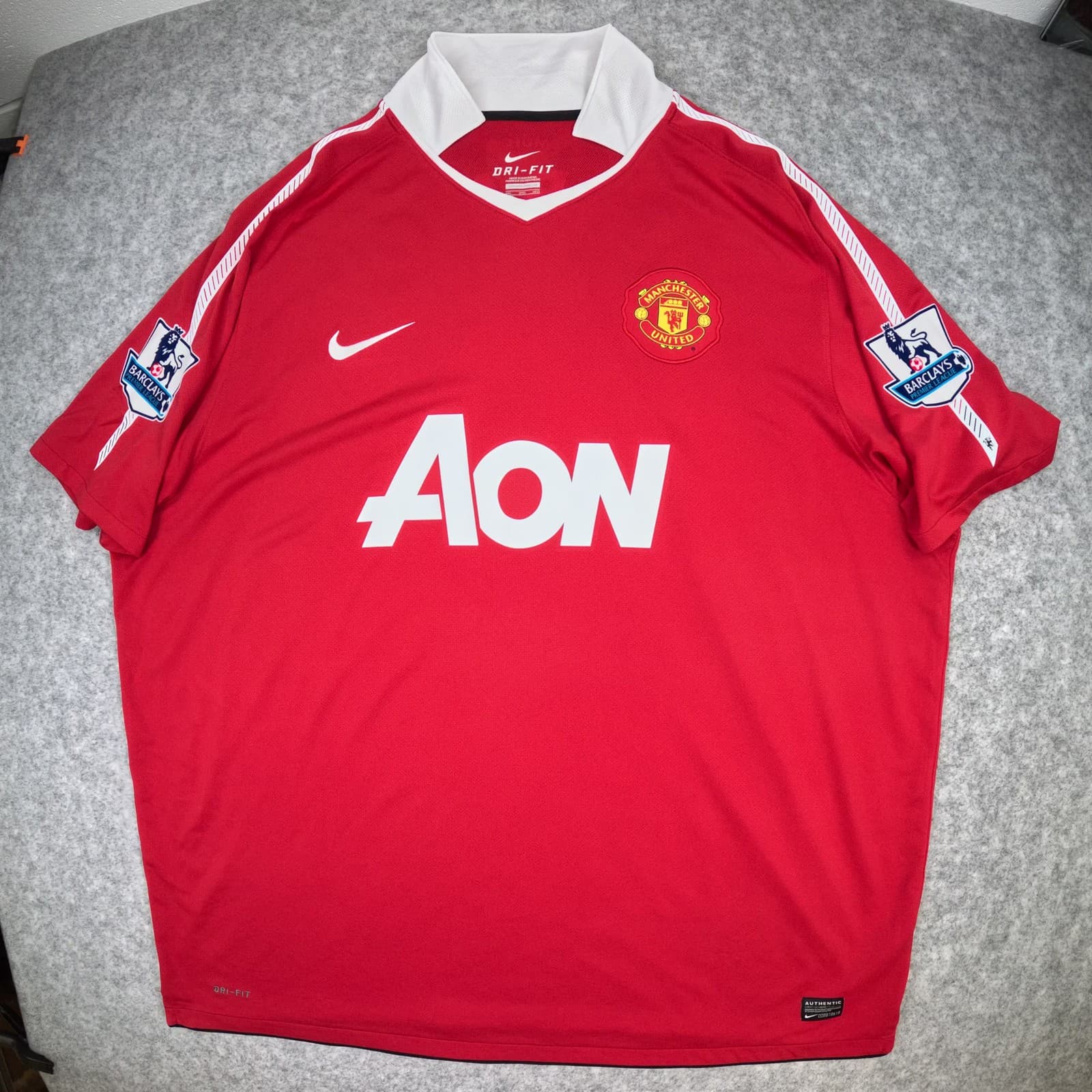 Manchester United Football Shirt 3XL Red Home 2010 11 Nike Berbatov 9 Jersey photo 2