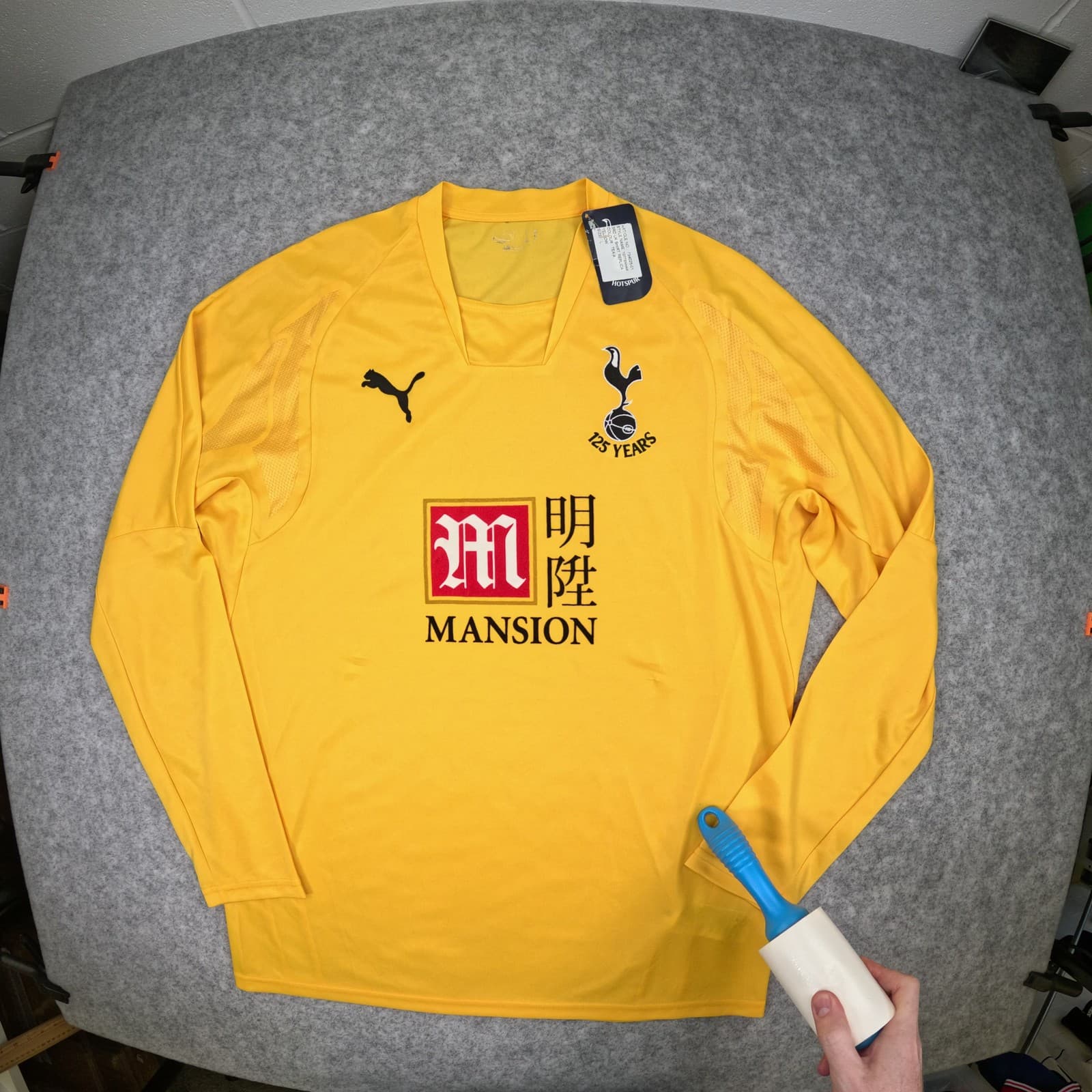 Tottenham Hotspur Football Shirt Large 2007 2009 Puma Goalkeeper 125 Years photo 2
