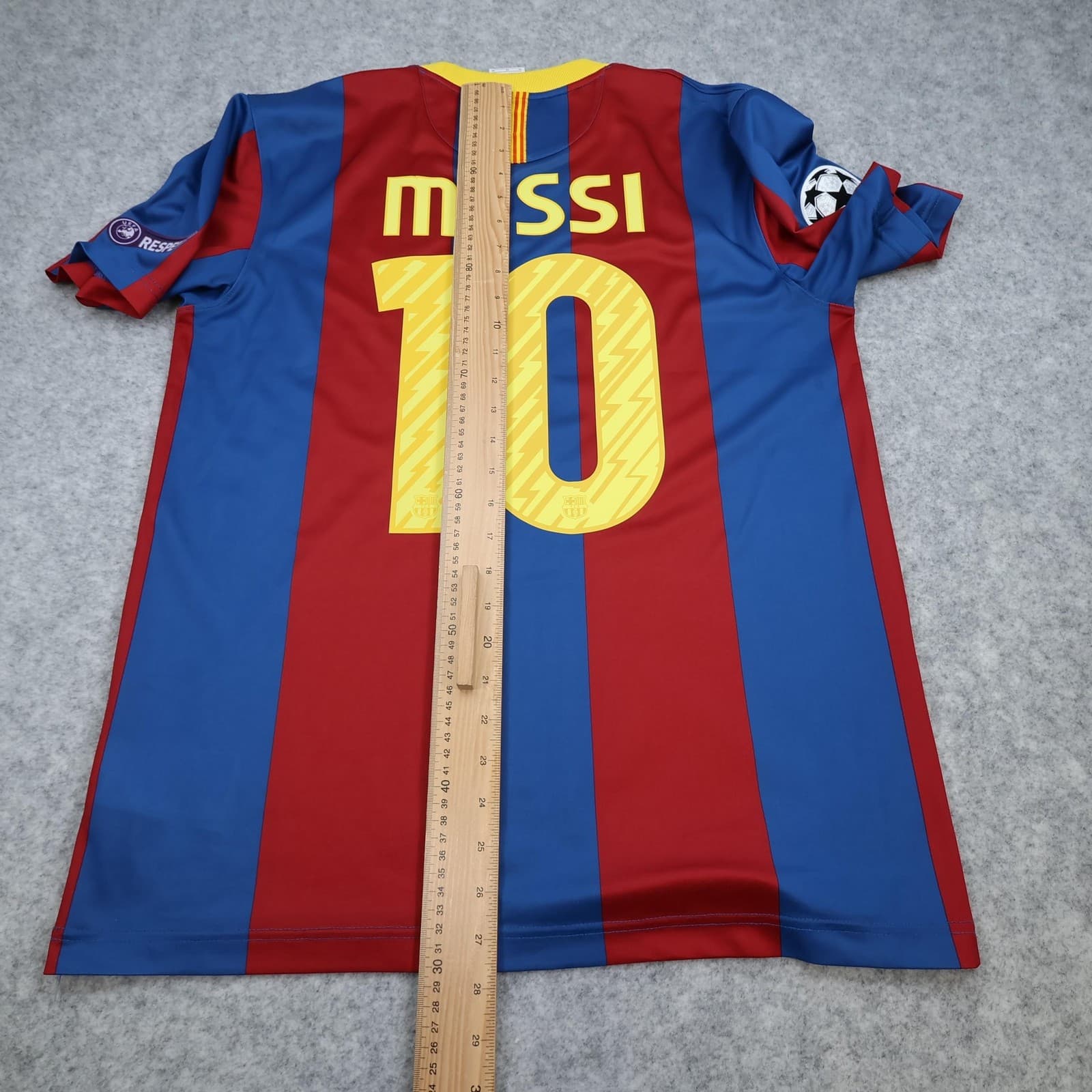 Barcelona Shirt Mens Medium Blue Home 2010 2011 Nike Messi 10 Soccer Jersey photo 15