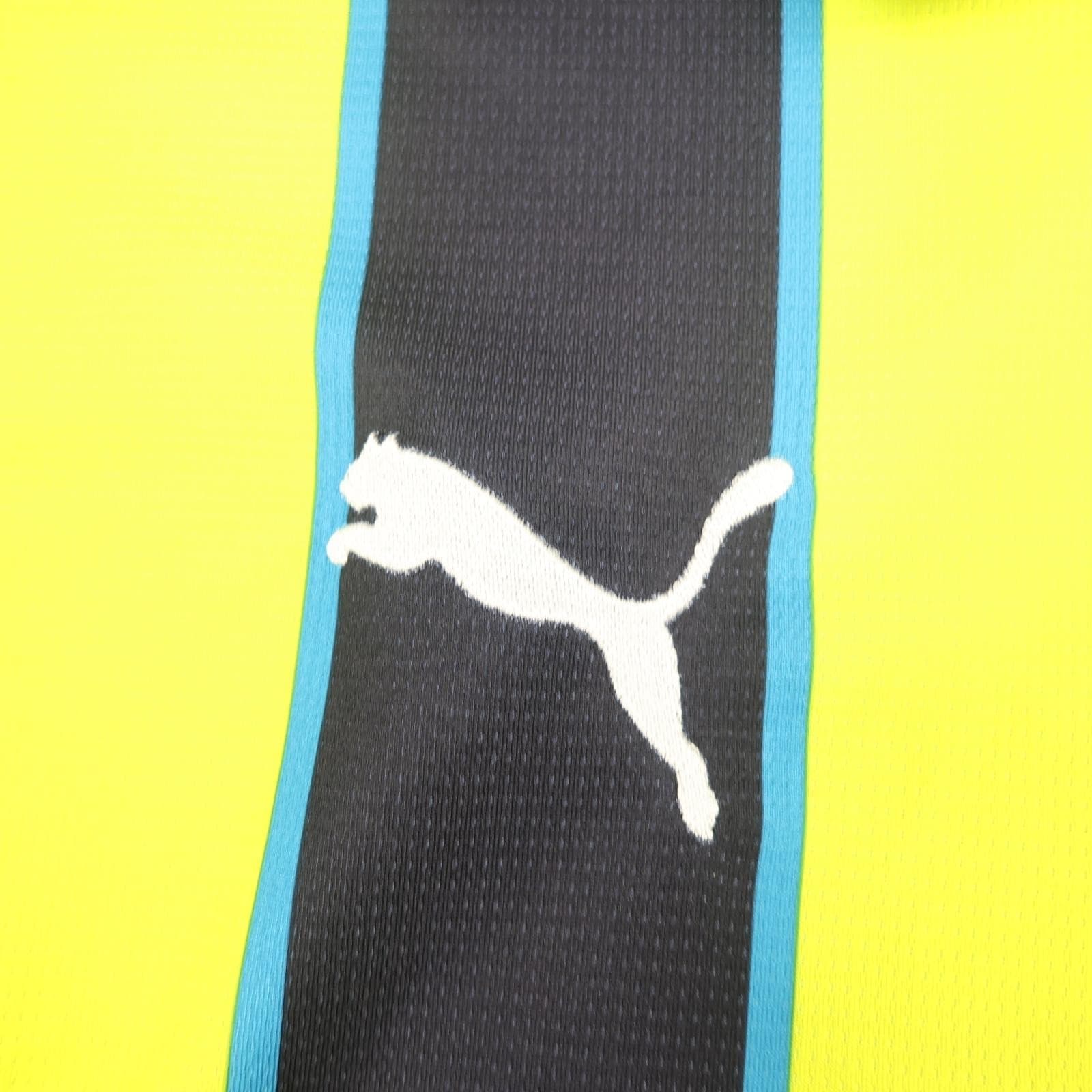 Manchester City Away Shirt Mens 2XL 2024 2025 Football Puma Yellow Striped photo 5
