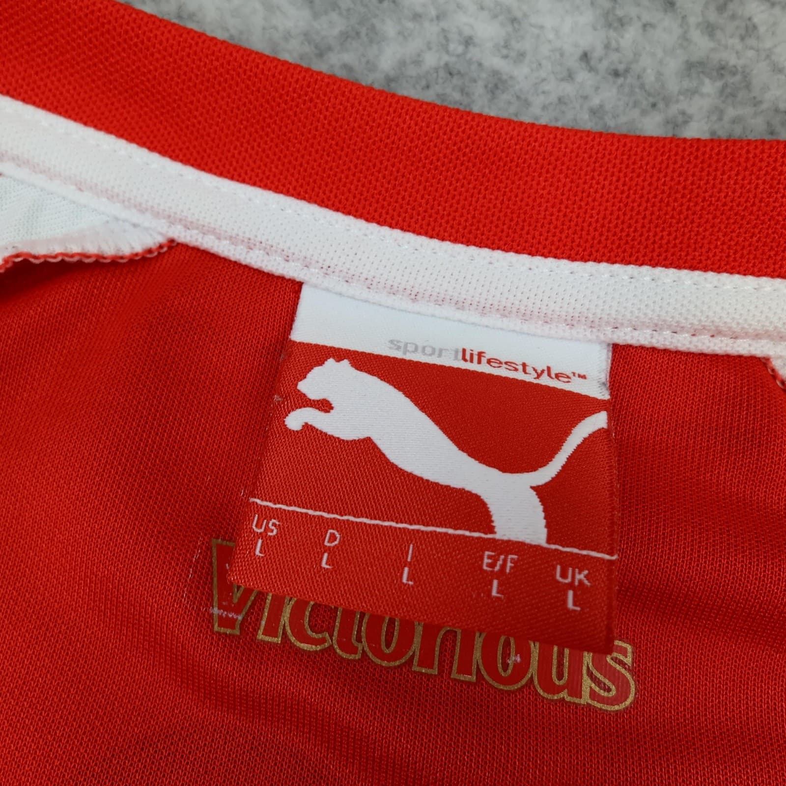 Arsenal Shirt Mens Large Red Home 2014 2015 Football Puma Giroud 12 Jersey photo 7