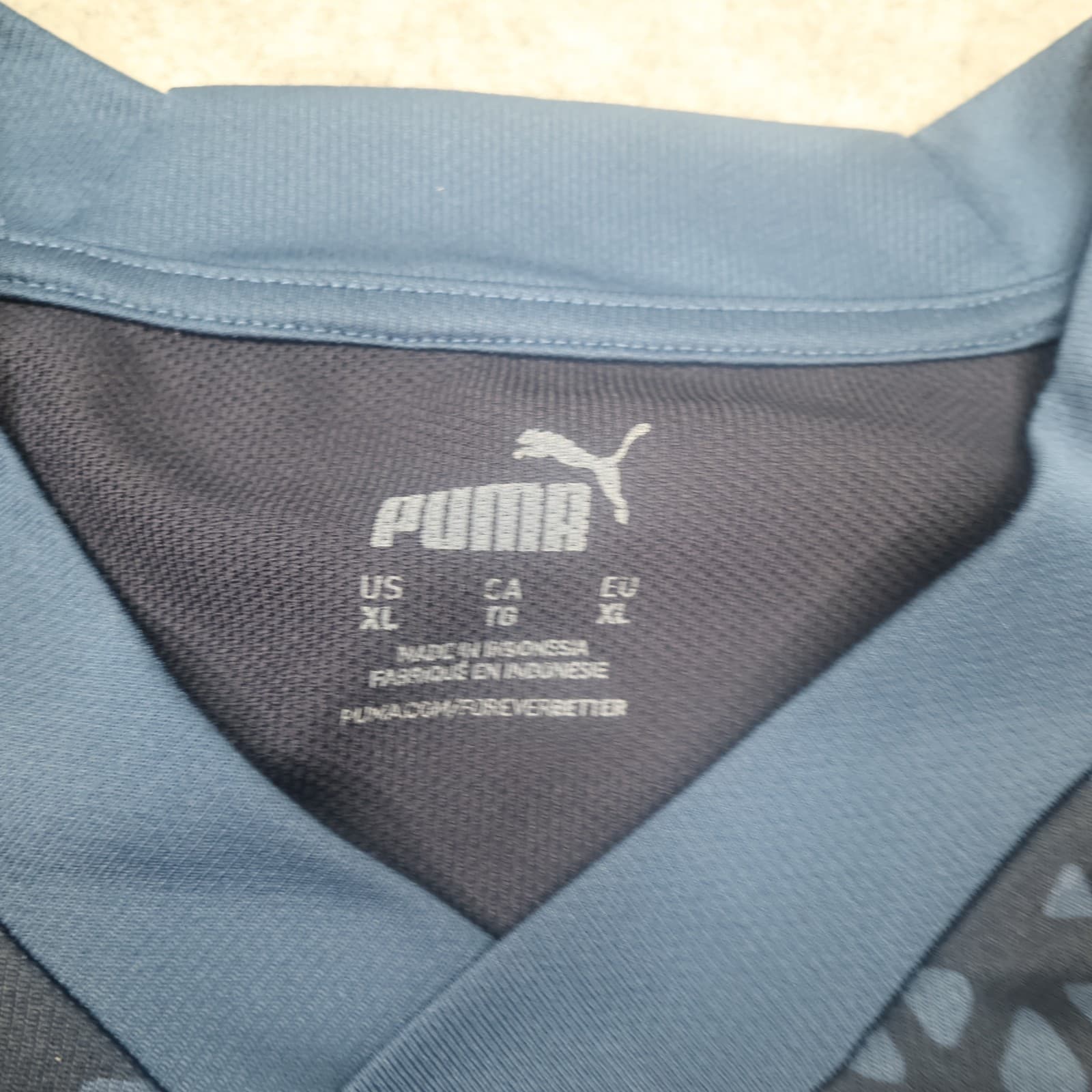 Peterborough United Shirt Extra Large Blue Training Kit Puma Soccer Jersey photo 8