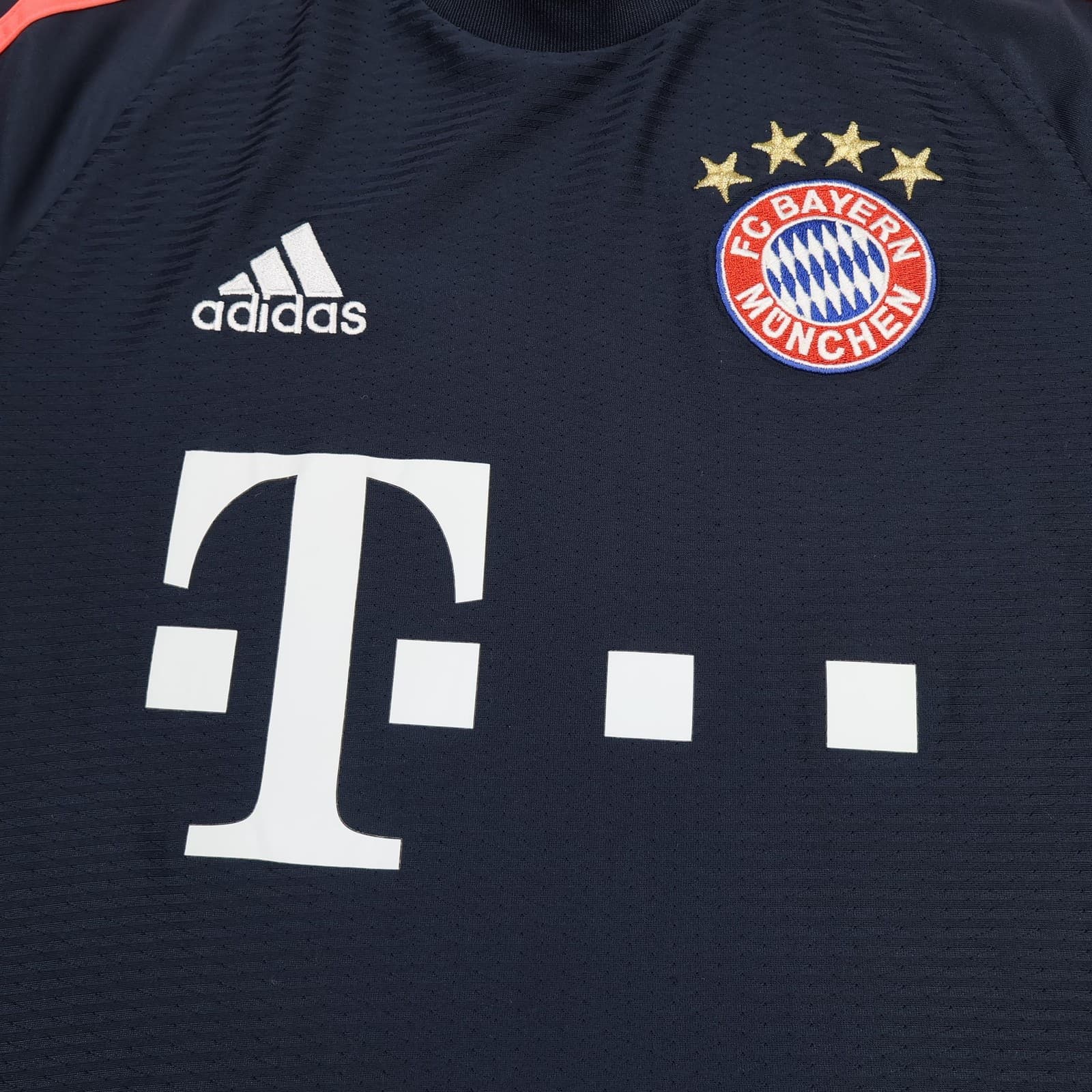 Bayern Munich Shirt Kids 13-14 Years Navy 3rd Kit 2015 2016 Adidas Soccer Jersey photo 3