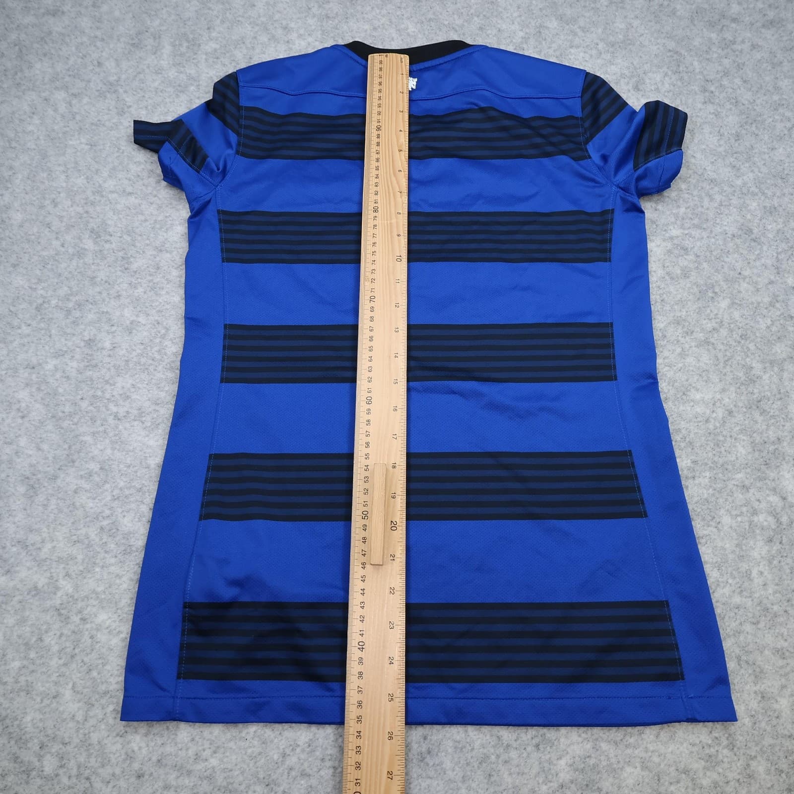 Manchester United Away Shirt Womens Small Size 10-12 Blue 2011 2012 Nike Jersey photo 9
