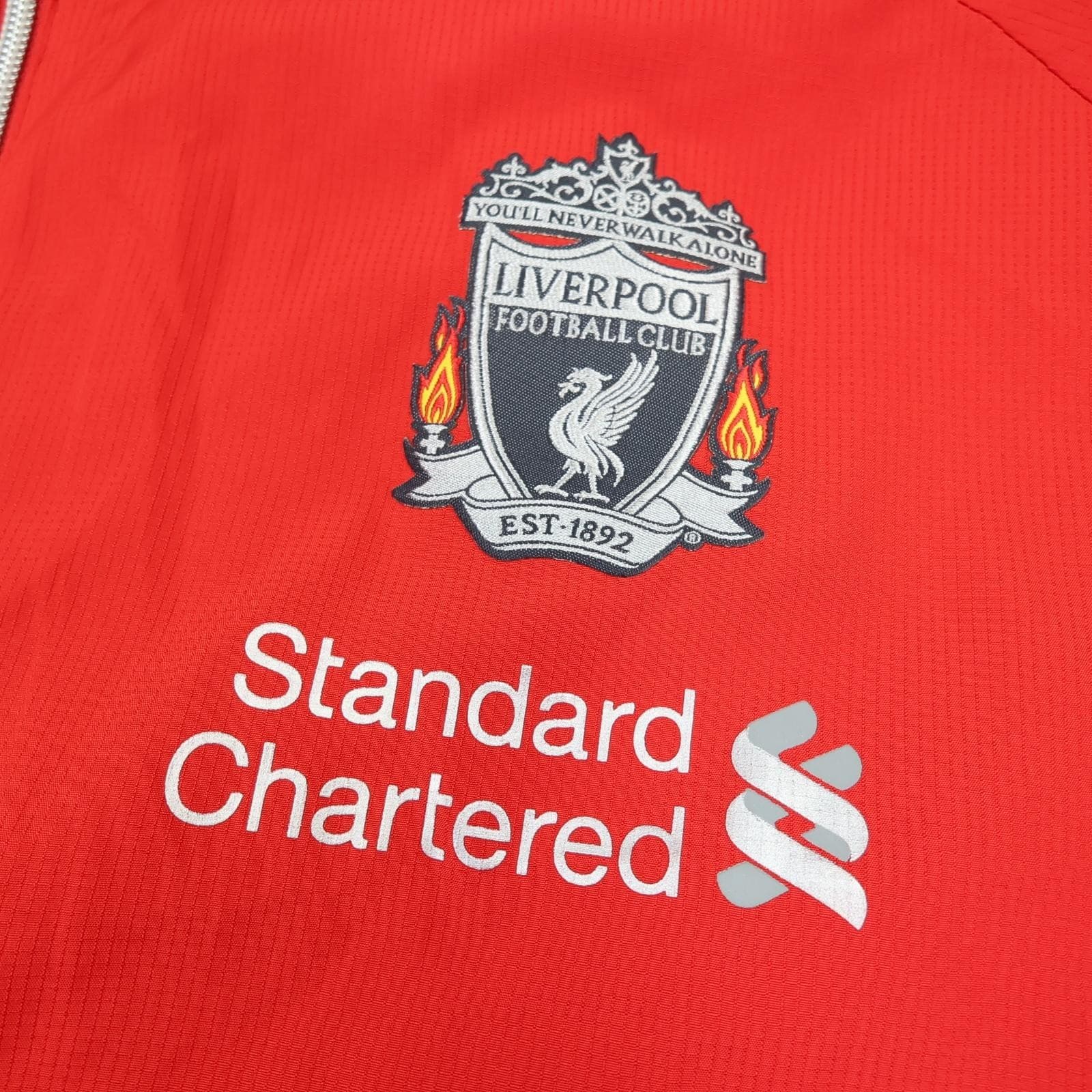 Liverpool Jacket Mens Extra Large Red 2011 2012 Football Adidas Track Top photo 4