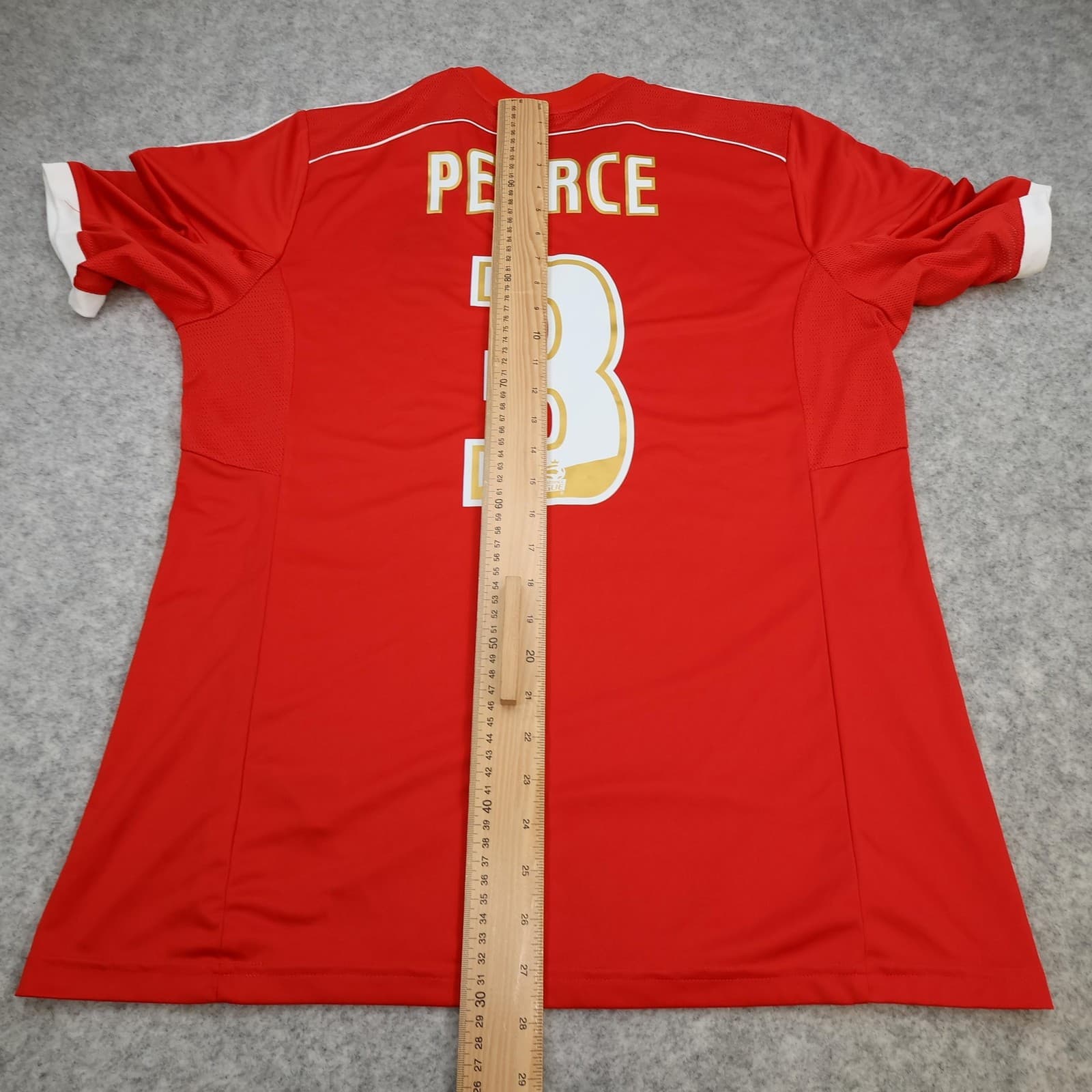 Nottingham Forest Shirt Mens Large Red Home 2014 2015 Adidas Stuart Pearce 3 photo 13