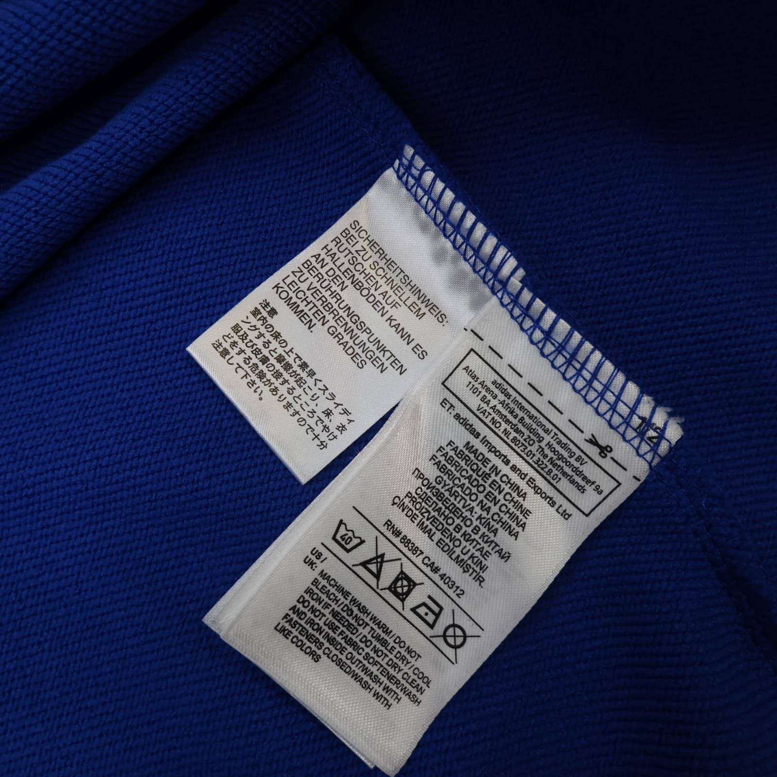 Chelsea Football Drill Top Extra Large Blue Adidas 2015 2016 Soccer Pullover photo 6