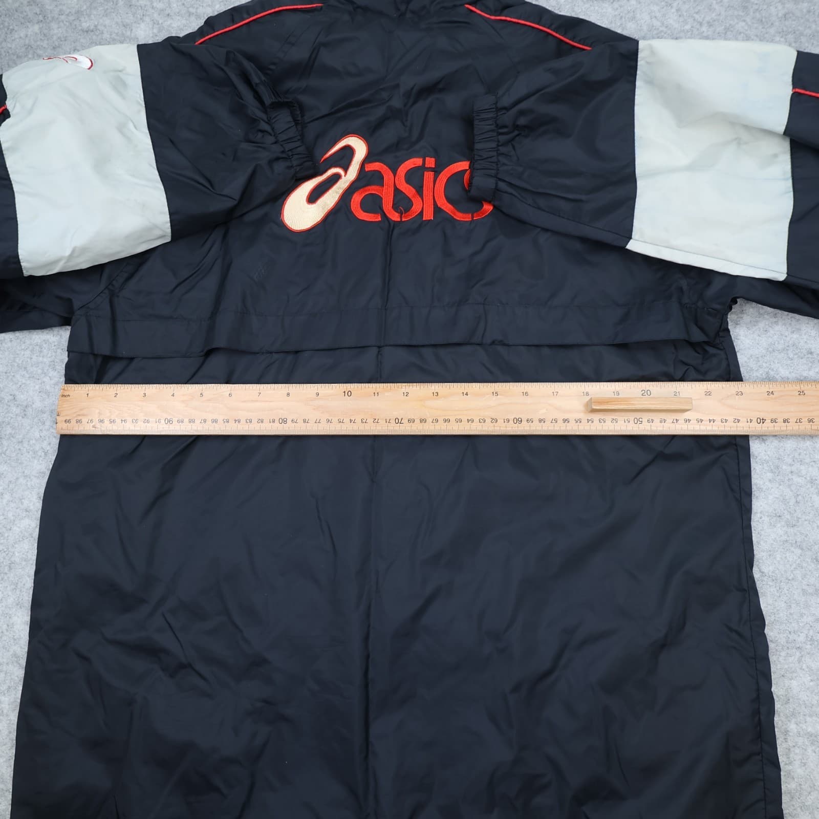 Vintage Sunderland Jacket Small Rain Coat 1997 1998 Asics Soccer Hooded 46" photo 9