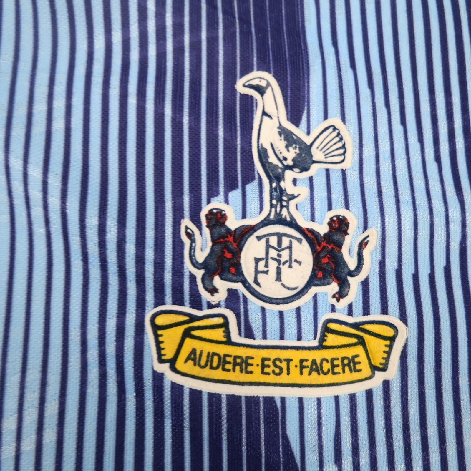 Vintage Tottenham Hotspur Shirt Extra Large Blue Third 1991 1994 Jersey Spurs photo 4