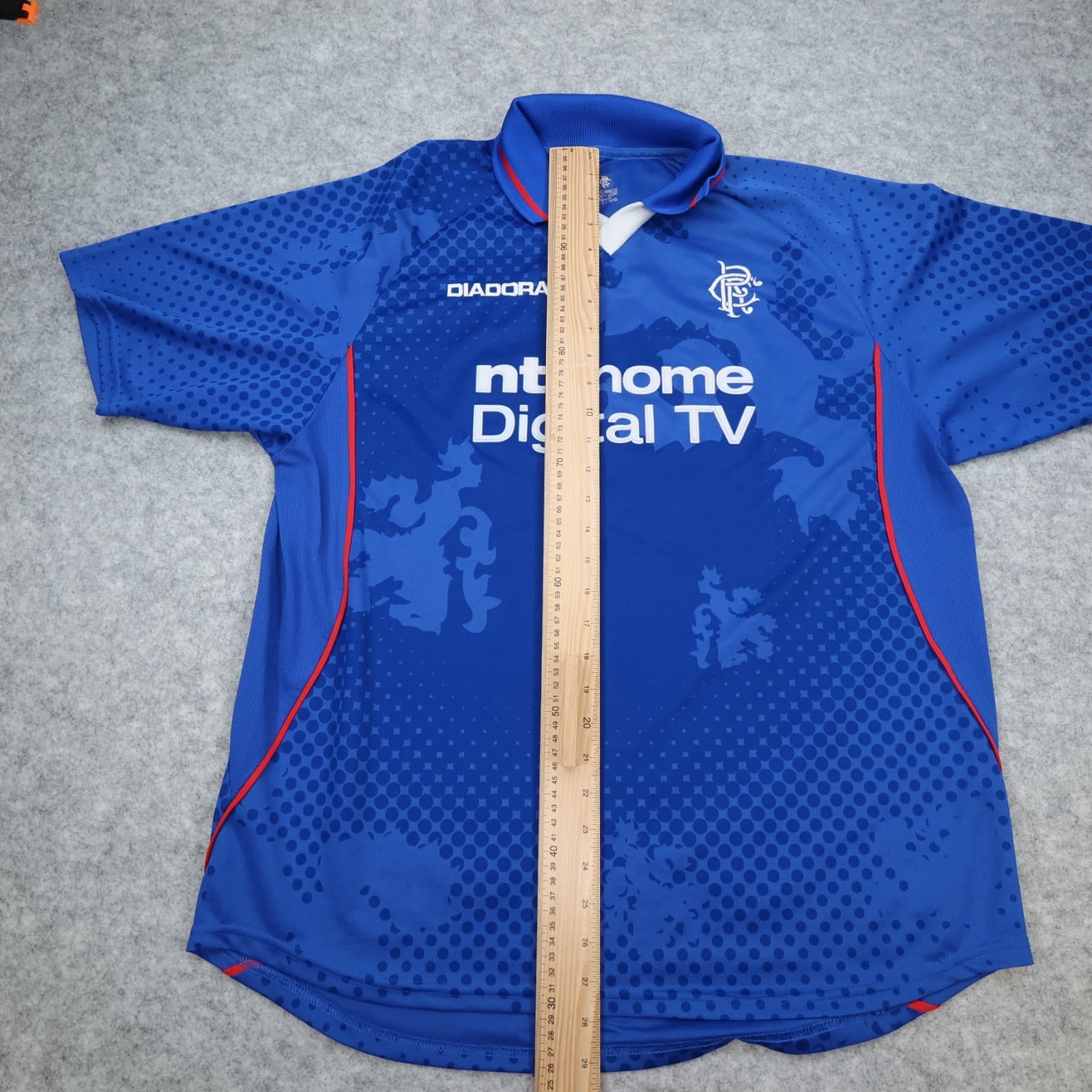 Vintage Rangers Football Shirt Extra Large Blue Home Kit 2002 2003 Diadora Mens photo 11