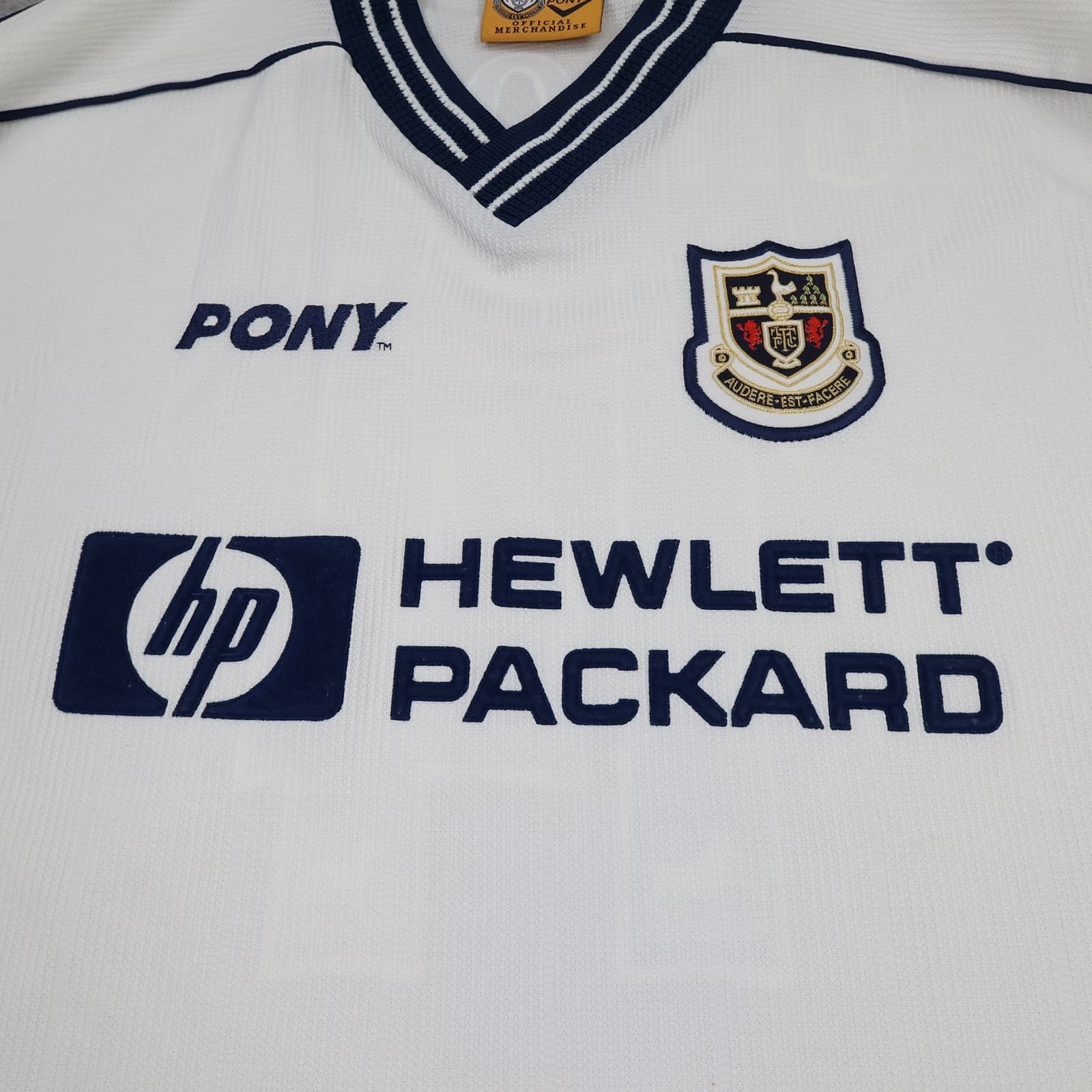 Tottenham Hotspur Shirt Extra Large White Home 1997 1999 Pony David Ginola 14 photo 3