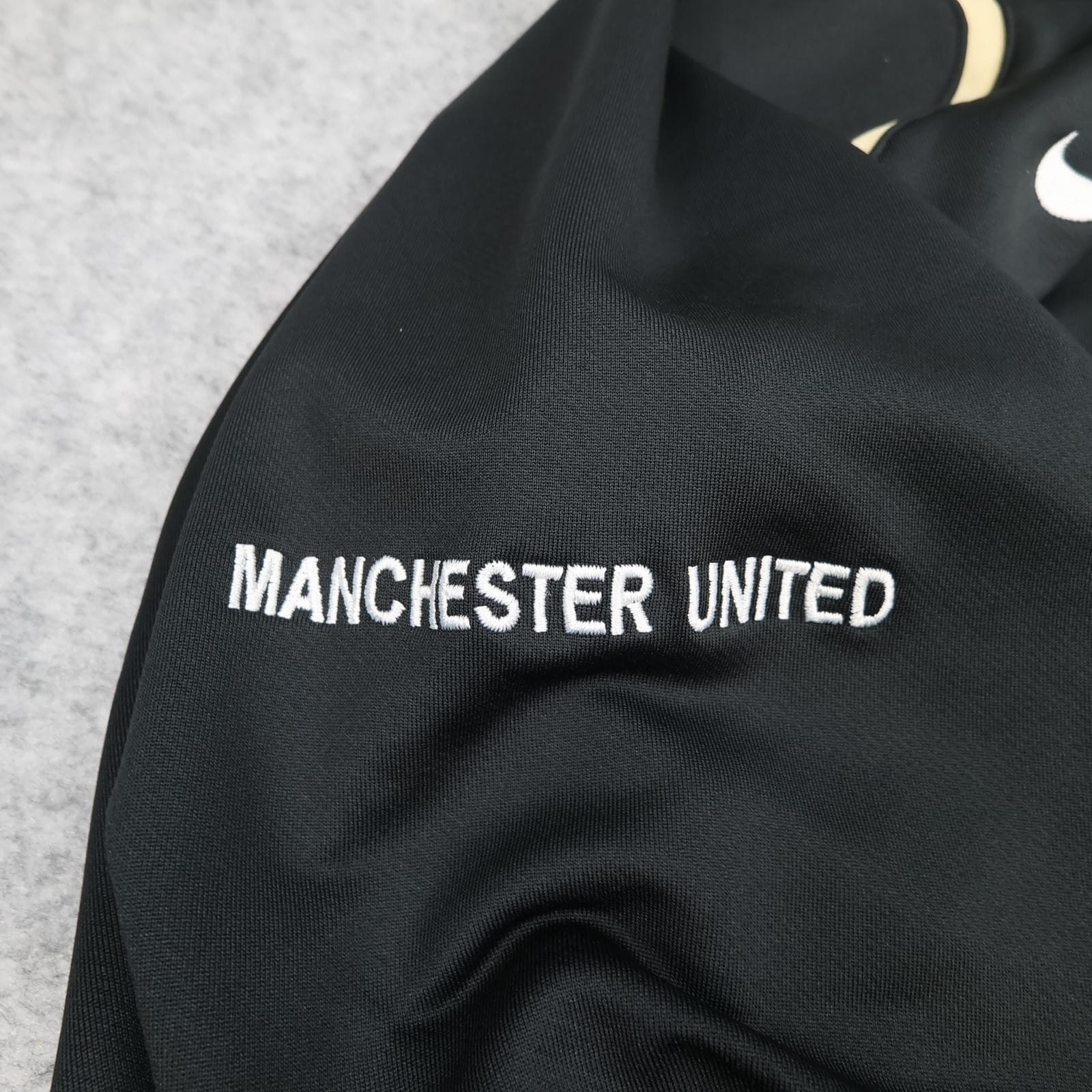 Manchester United Training Top Mens XXL Black Football Nike Dri Fit Long Sleeve photo 6
