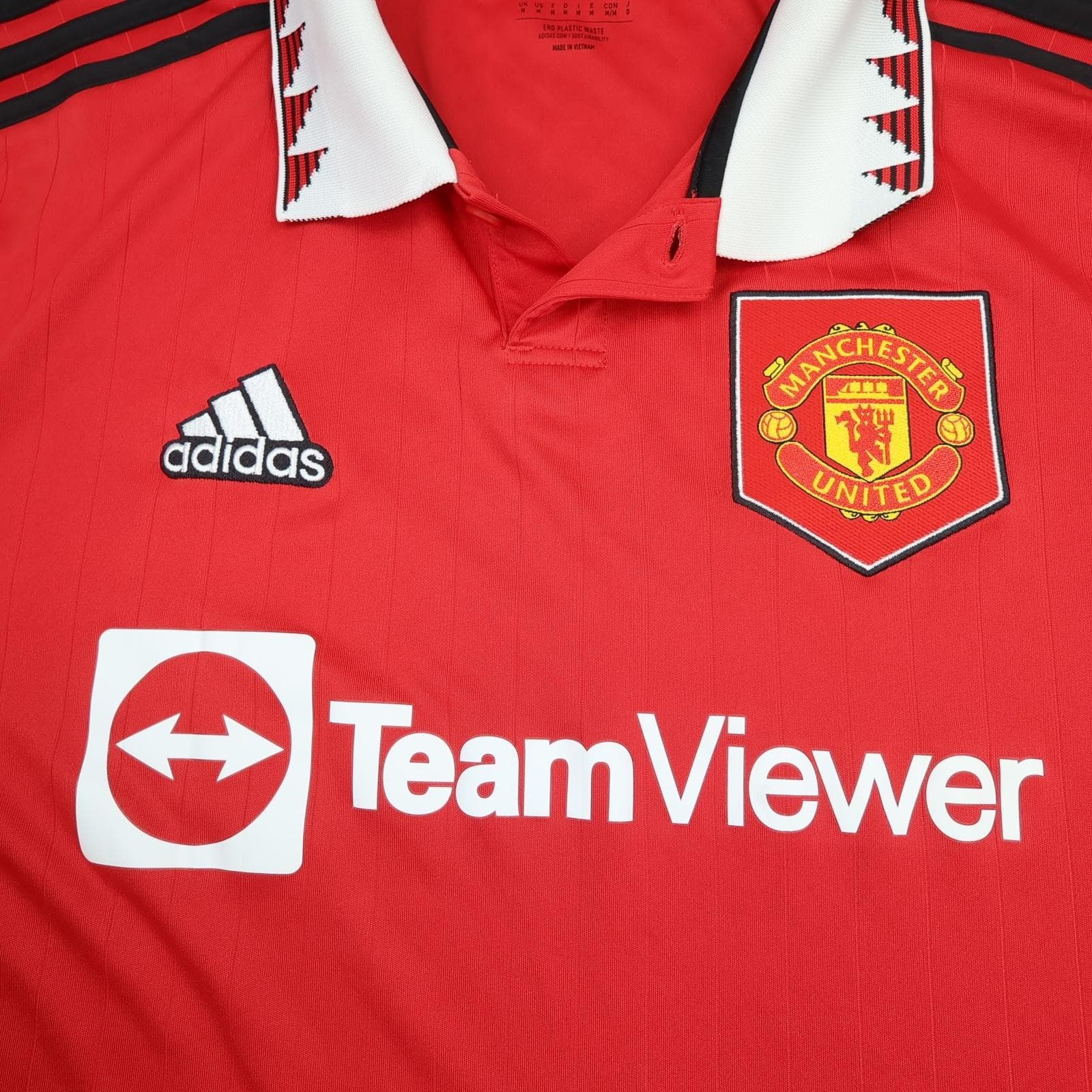Manchester United Shirt Mens Medium Red Home 2022 2023 Football Adidas Jersey photo 3