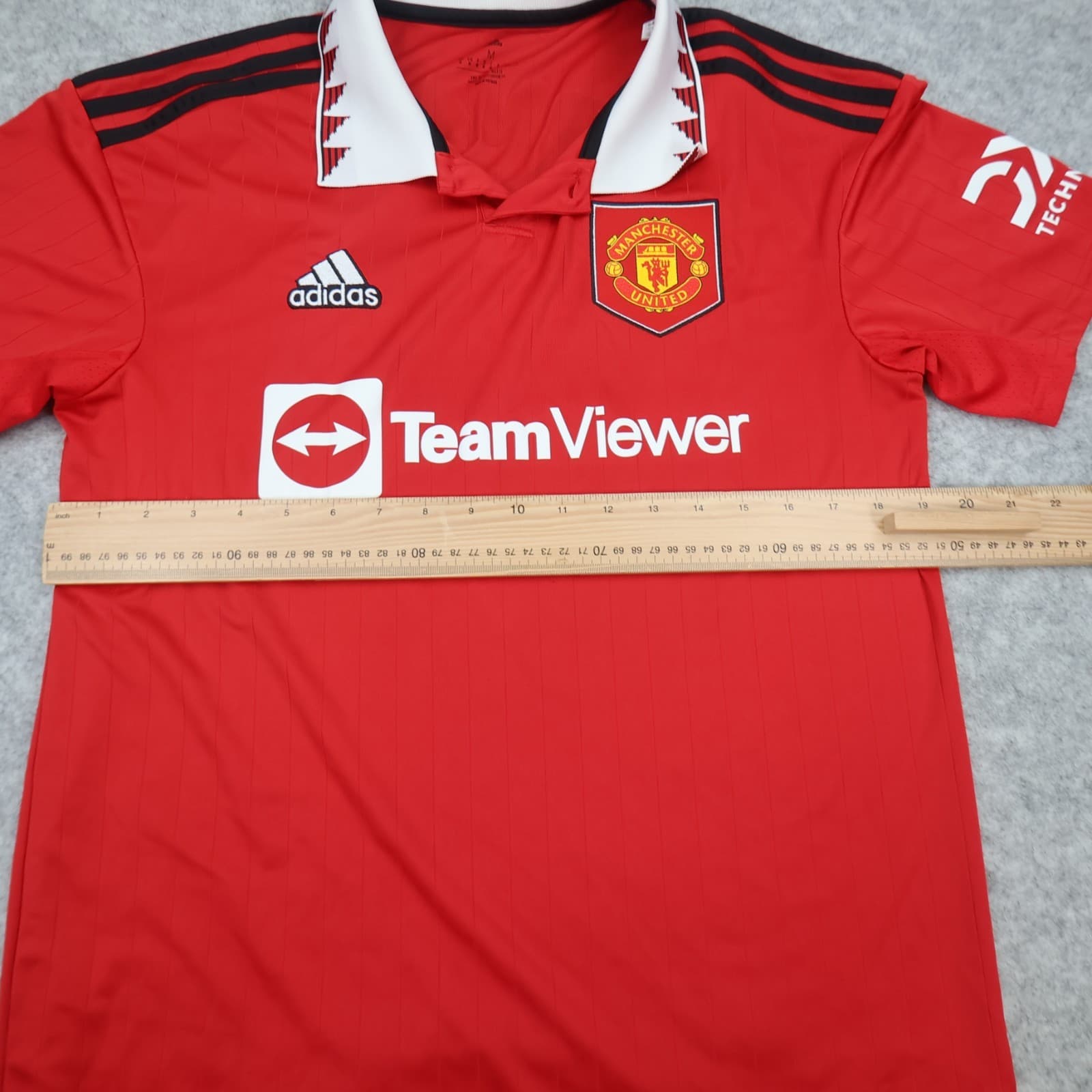 Manchester United Shirt Medium Red Home Kit 2022 2023 Adidas Jersey Garnacho photo 10