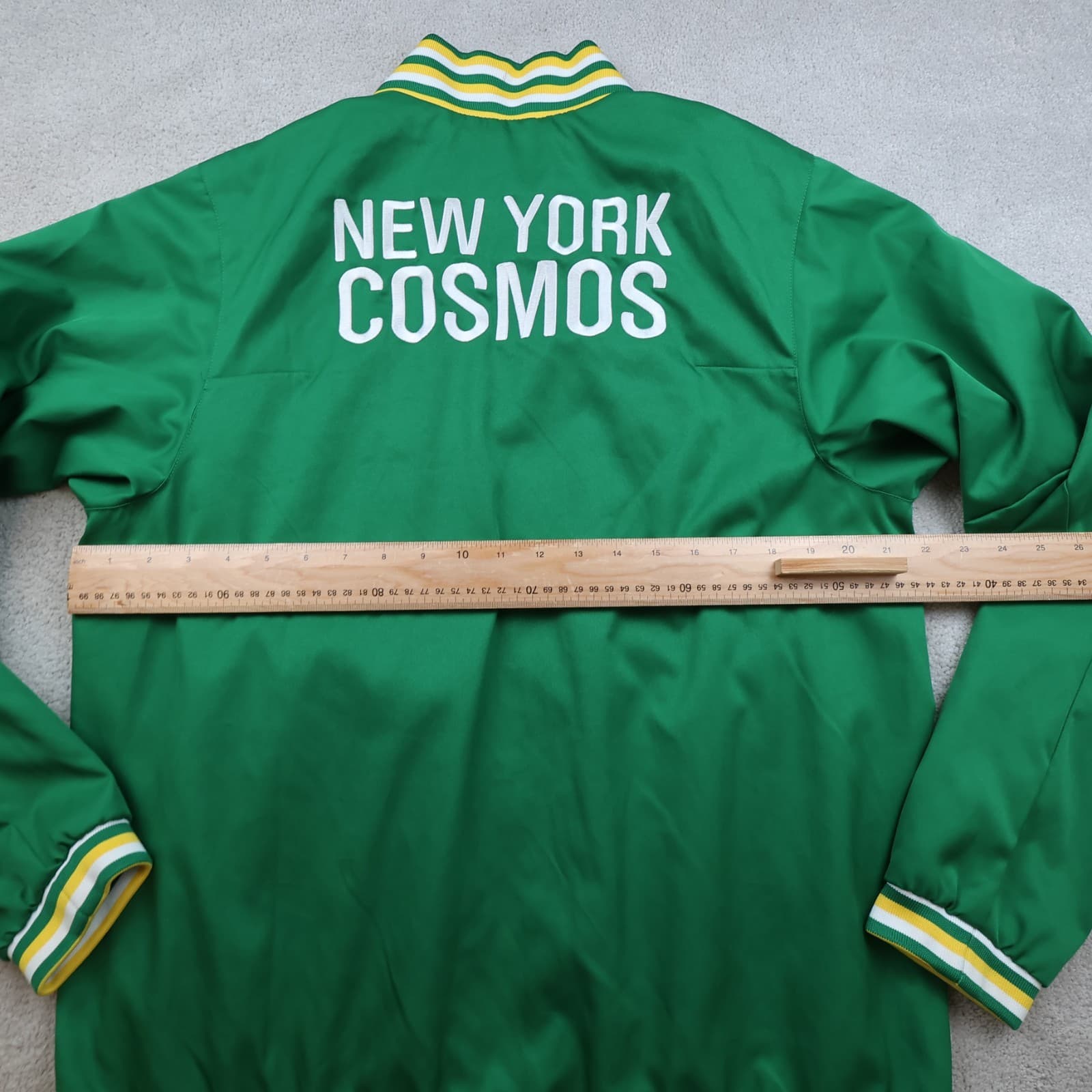 New York Cosmos Jacket Large Green Woven Anthem 2012 2013 Tracksuit Track Mens photo 8