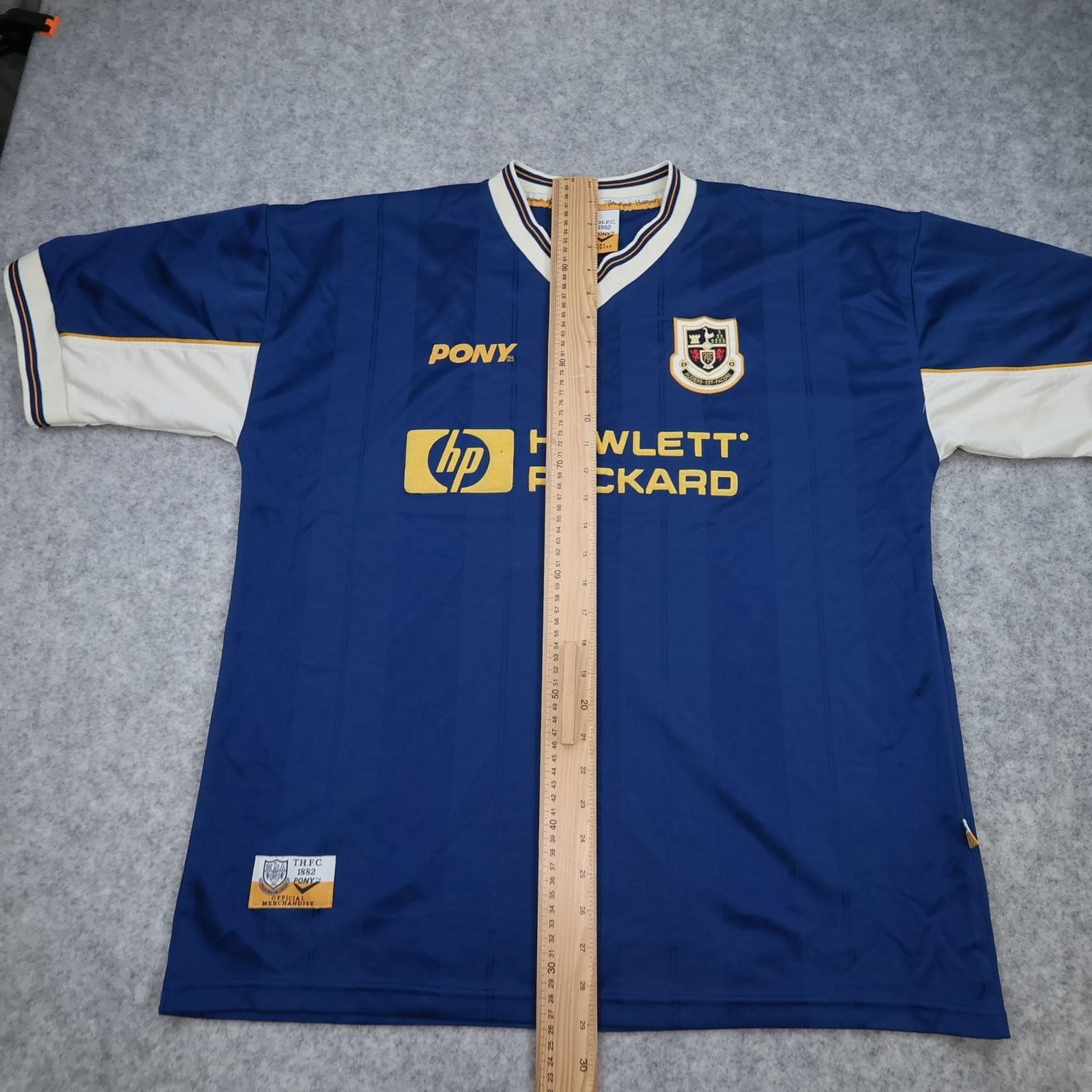 Vintage Tottenham Hotspur Shirt Mens XL Blue Away 1997 1998 Football Pony HP photo 14