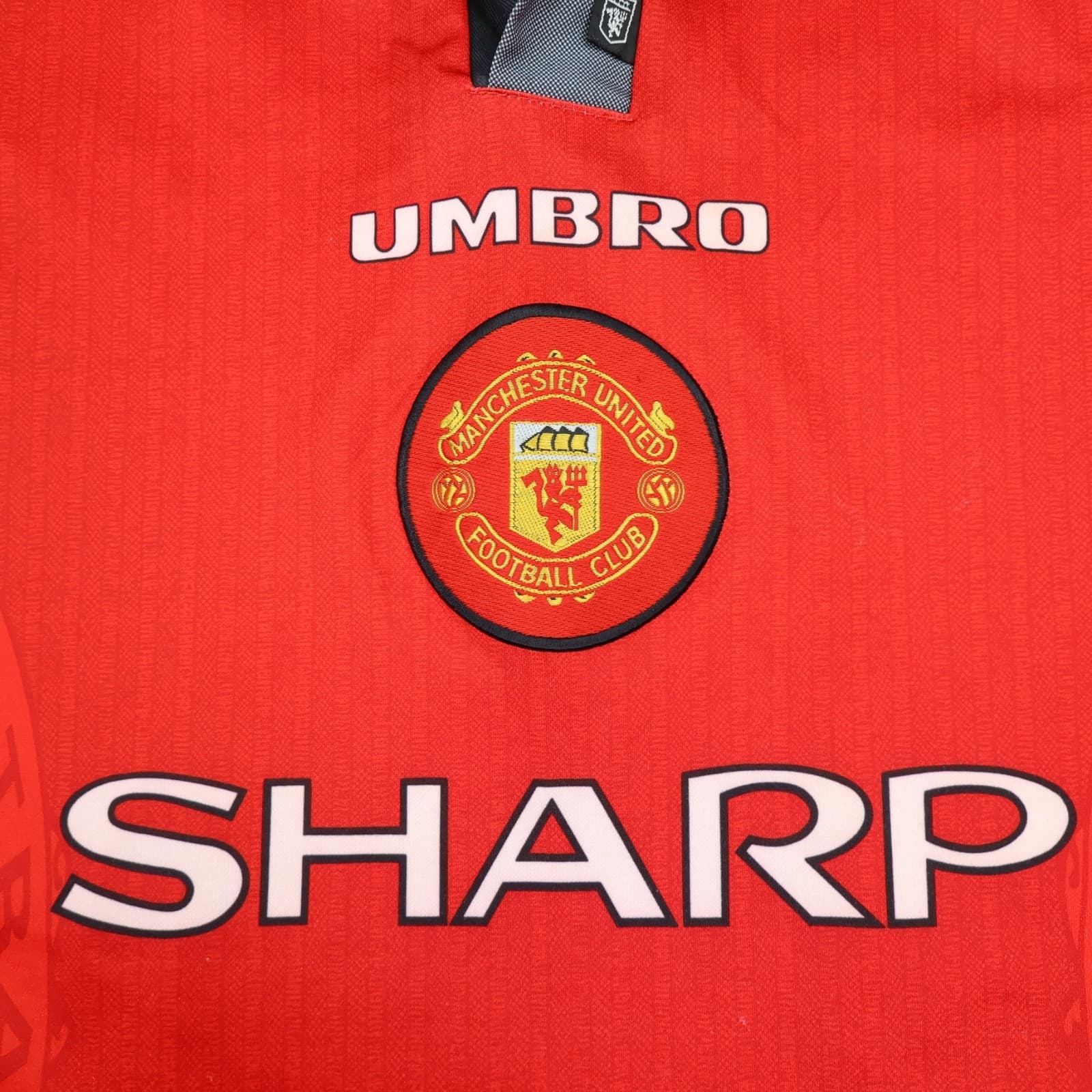 Vintage Manchester United Shirt Extra Large Red Home Kit 1996 1998 Umbro Jersey photo 5