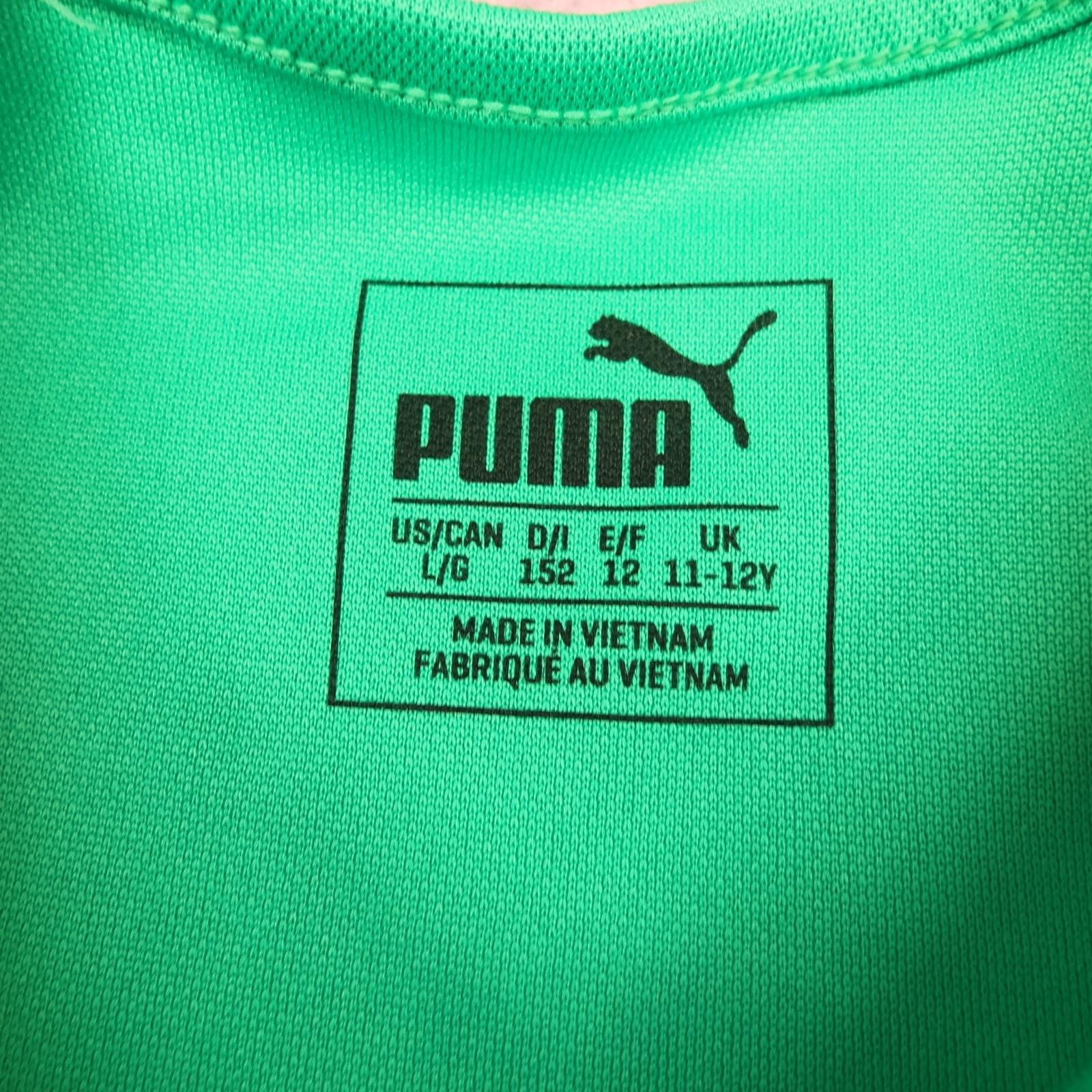 Arsenal Goalkeeper Shirt Kids 11-12 Years Green 2018 2019 Puma Soccer Jersey photo 7