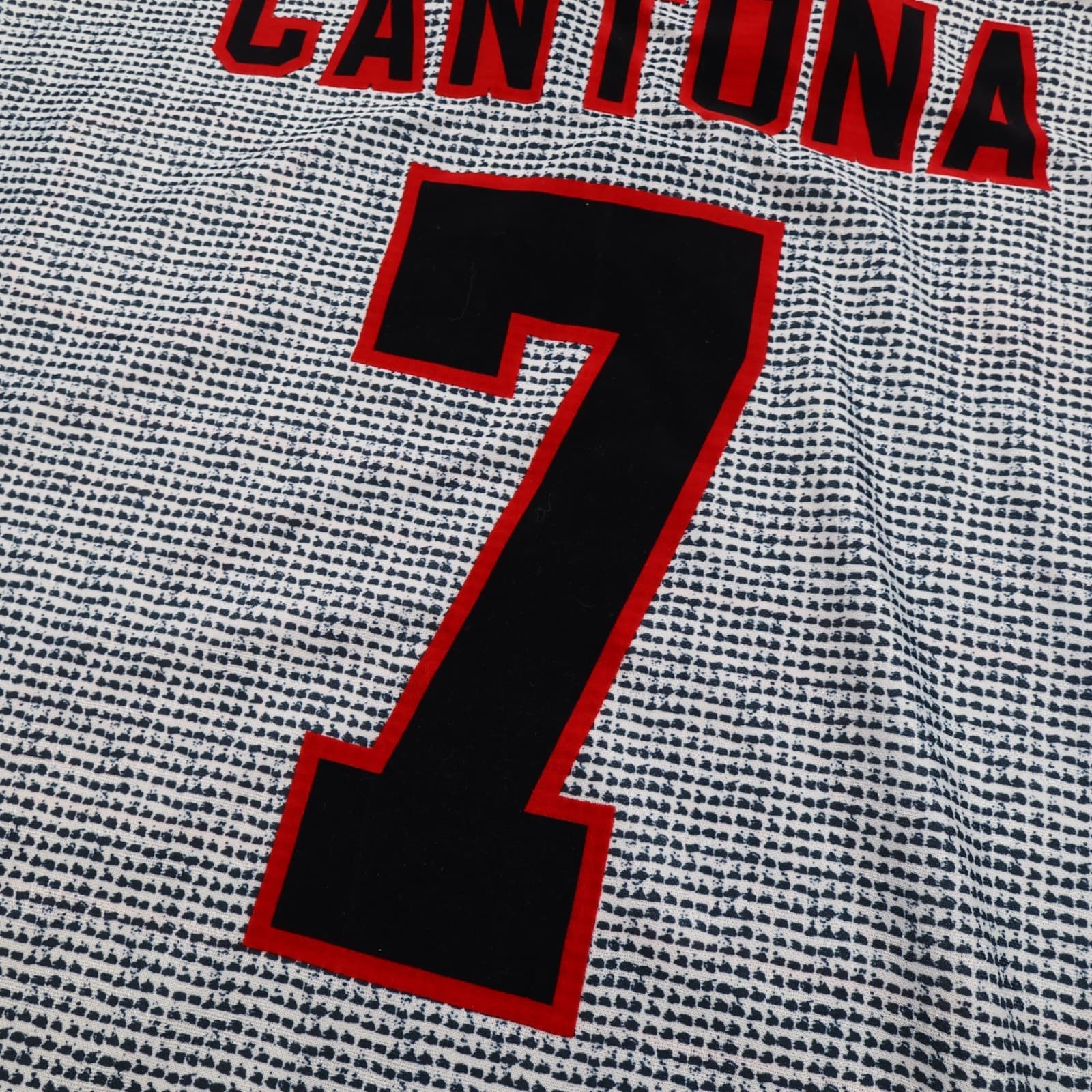 Vintage Manchester United Shirt Extra Large Grey Away 1995 1996 Jersey Cantona 7 photo 9