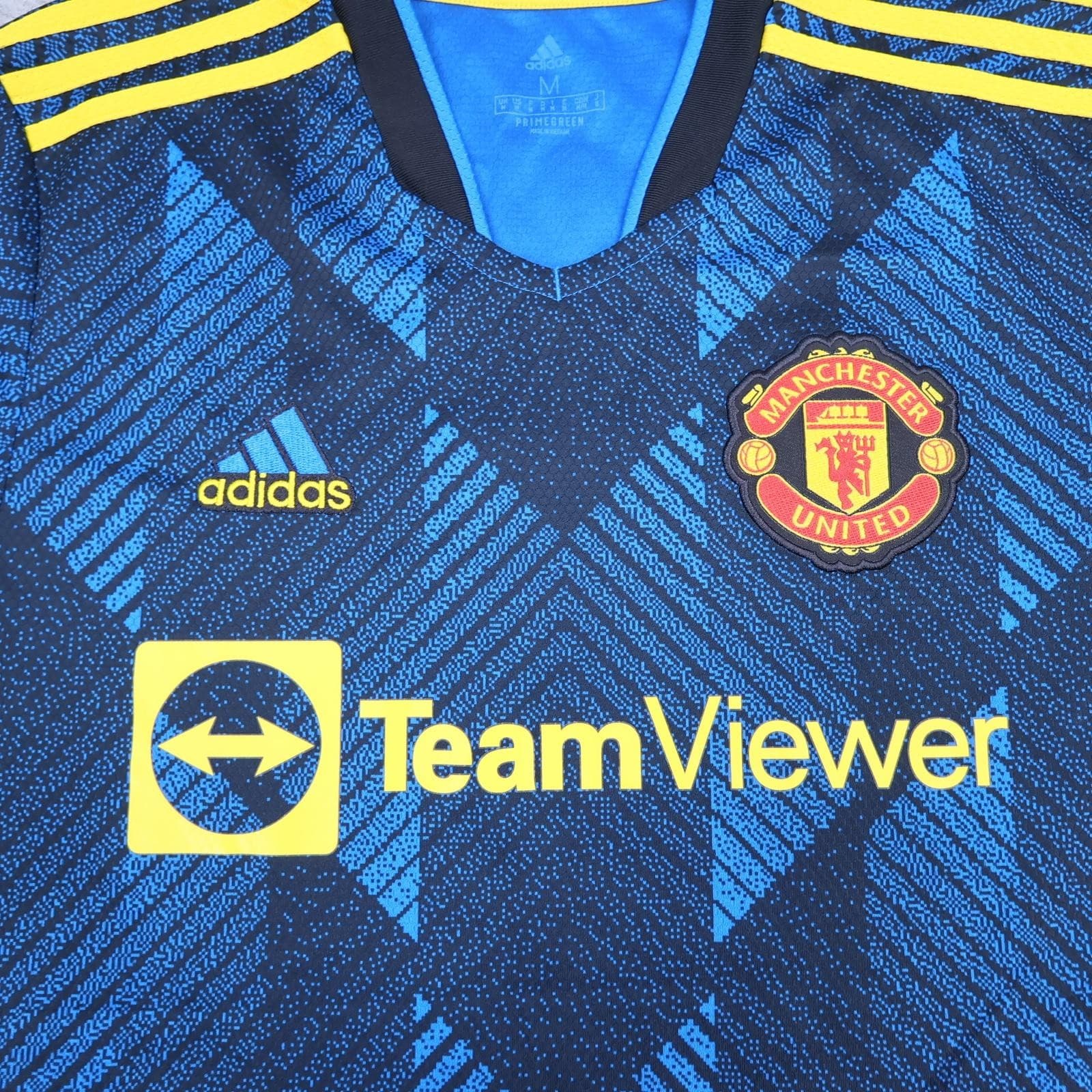 Manchester United Shirt Mens Medium 3rd Kit 2021 2022 Football Adidas Ronaldo 7 photo 3
