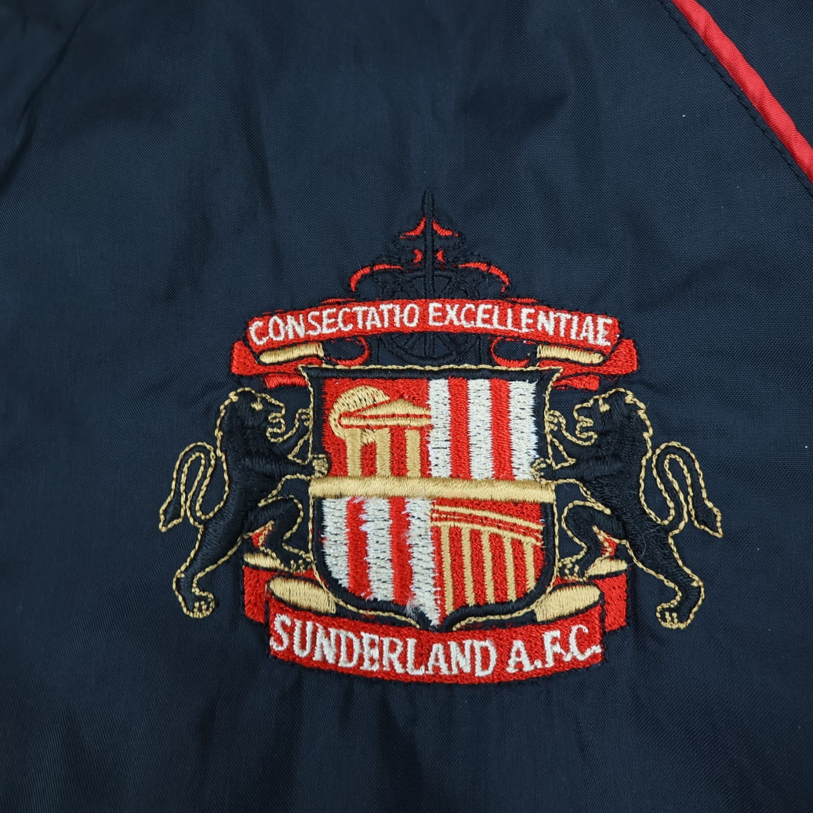 Vintage Sunderland Jacket Small Rain Coat 1997 1998 Asics Soccer Hooded 46" photo 5