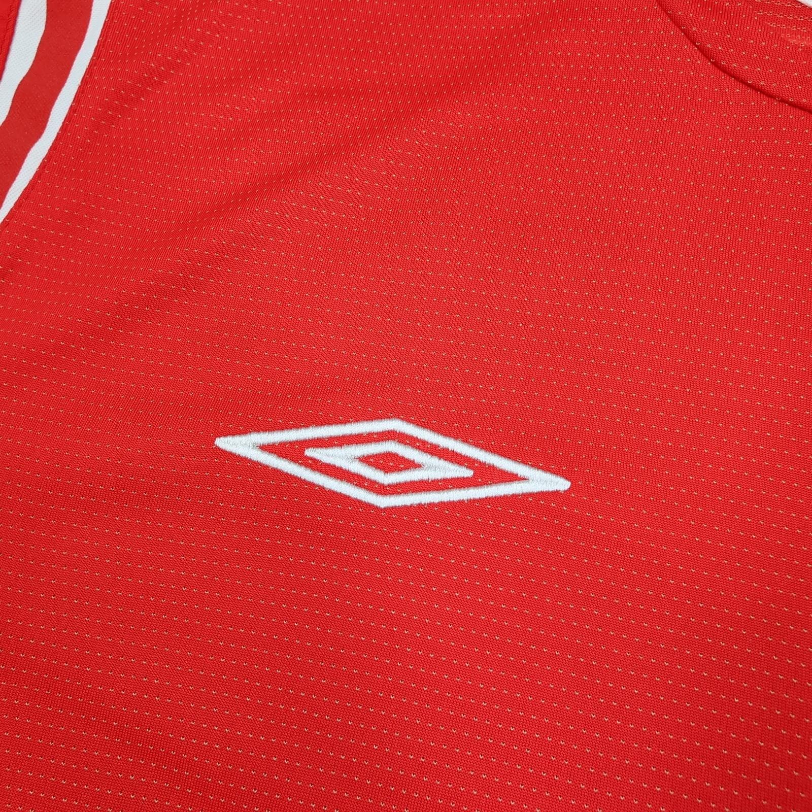 Vintage England Away Shirt Mens XL Red 2004 2006 Football Umbro Beckham 7 Jersey photo 9