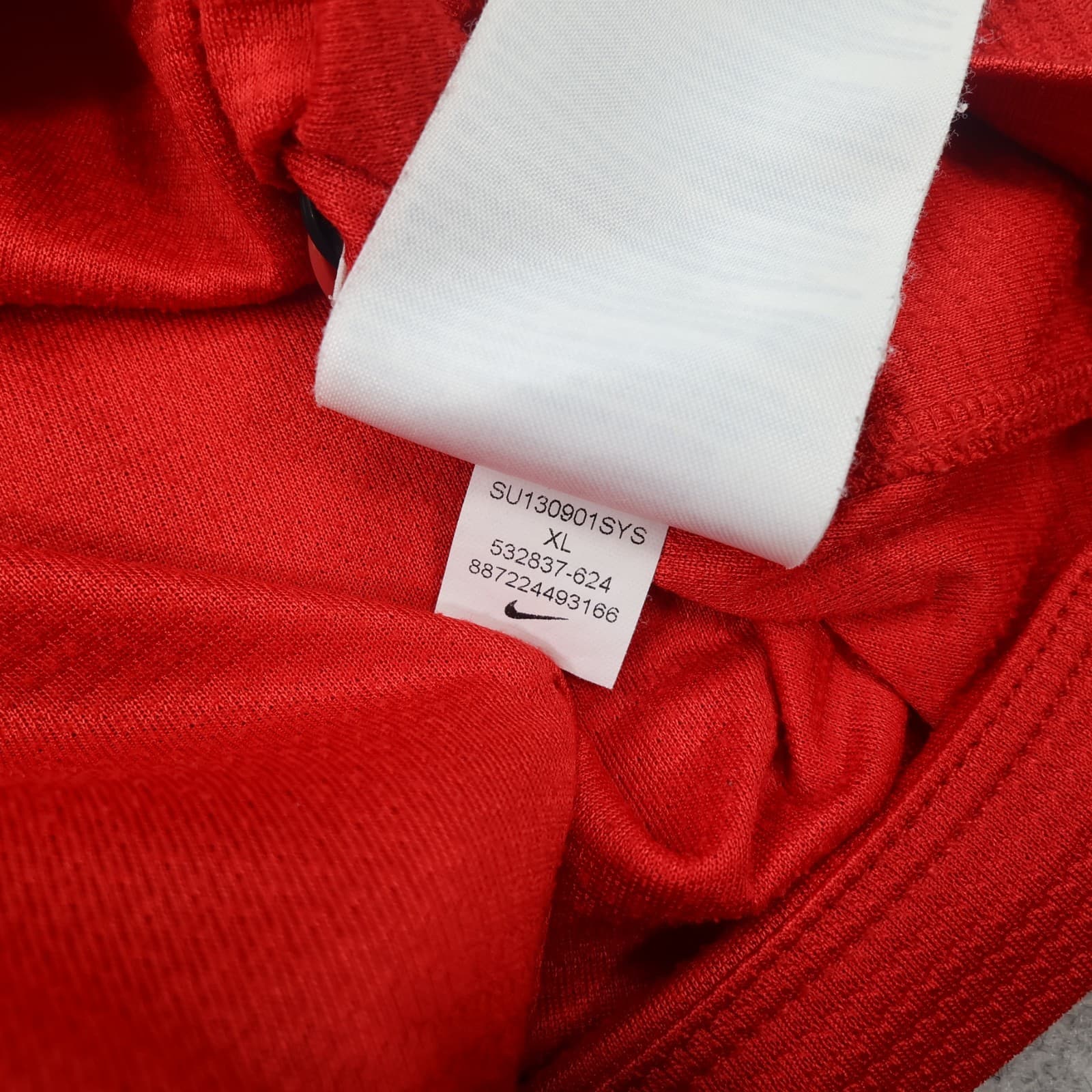Manchester United Shirt Extra Large Red Home Kit 2013 2014 Nike Jersey Patches photo 13