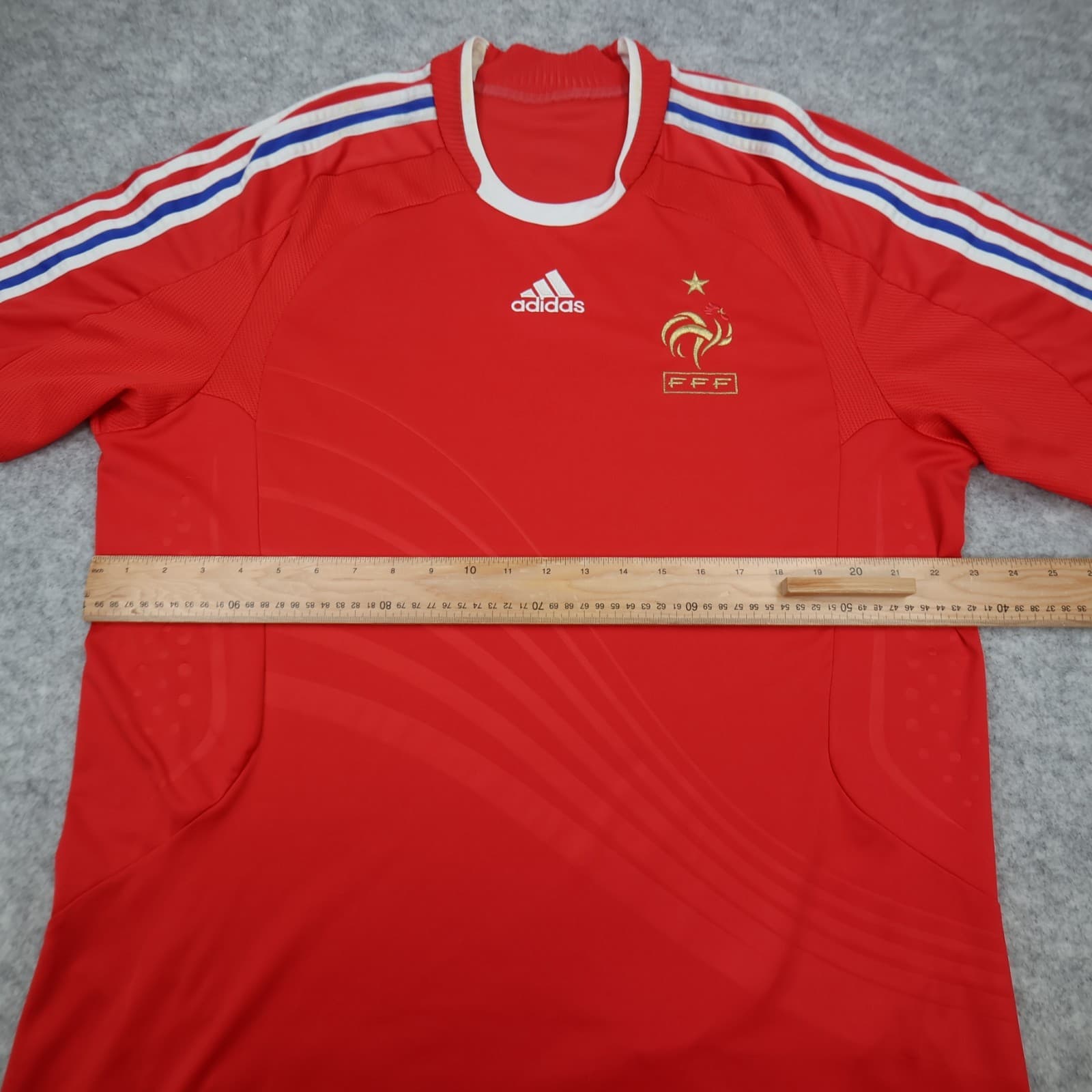 France Football Shirt Extra Large Red Away Kit 2008 2010 Jersey Soccer Les Bleus photo 7
